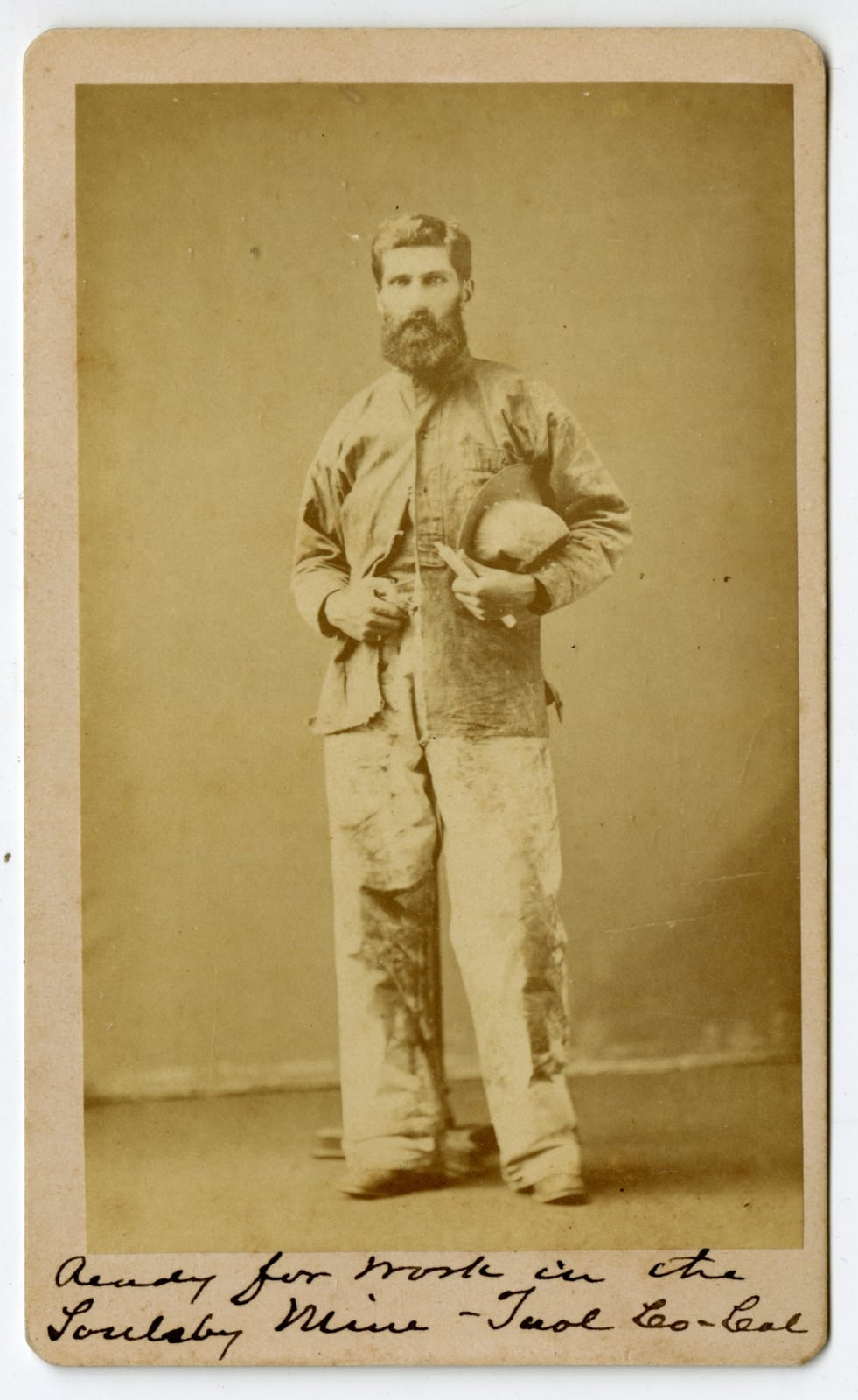 Sewell's Art Gallery, Studio Portrait of a California Gold Miner, 1879