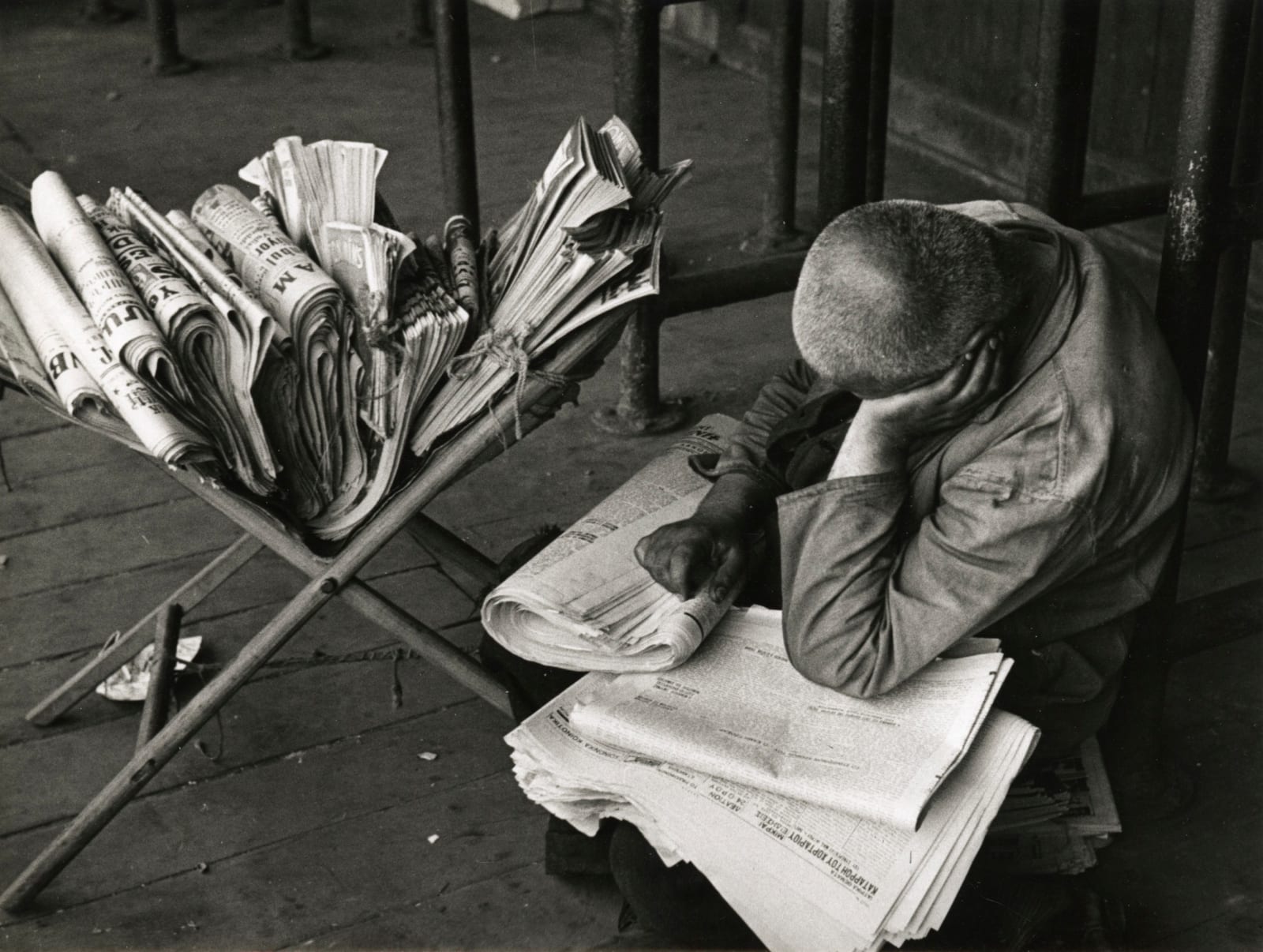 Ara Güler, Newspaper Seller, Turkey, 1950s