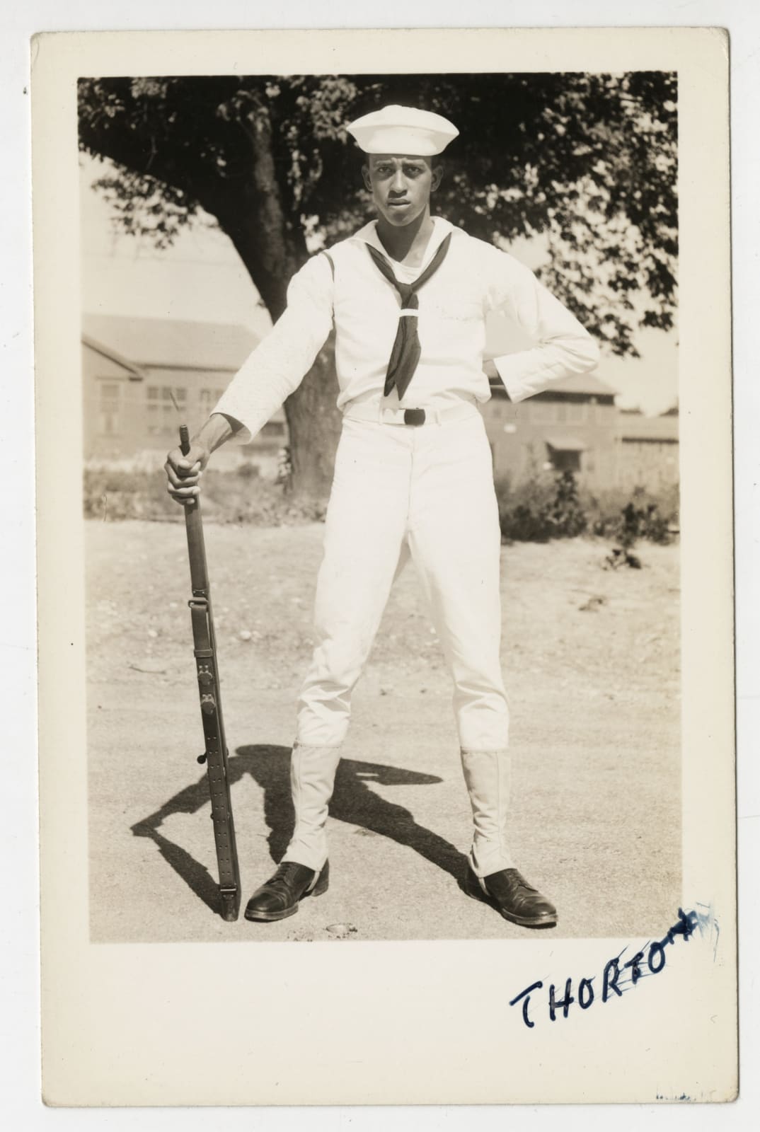 [U.S. Naval Training Station], Photo Postcards Showing African American Recruits, 1943