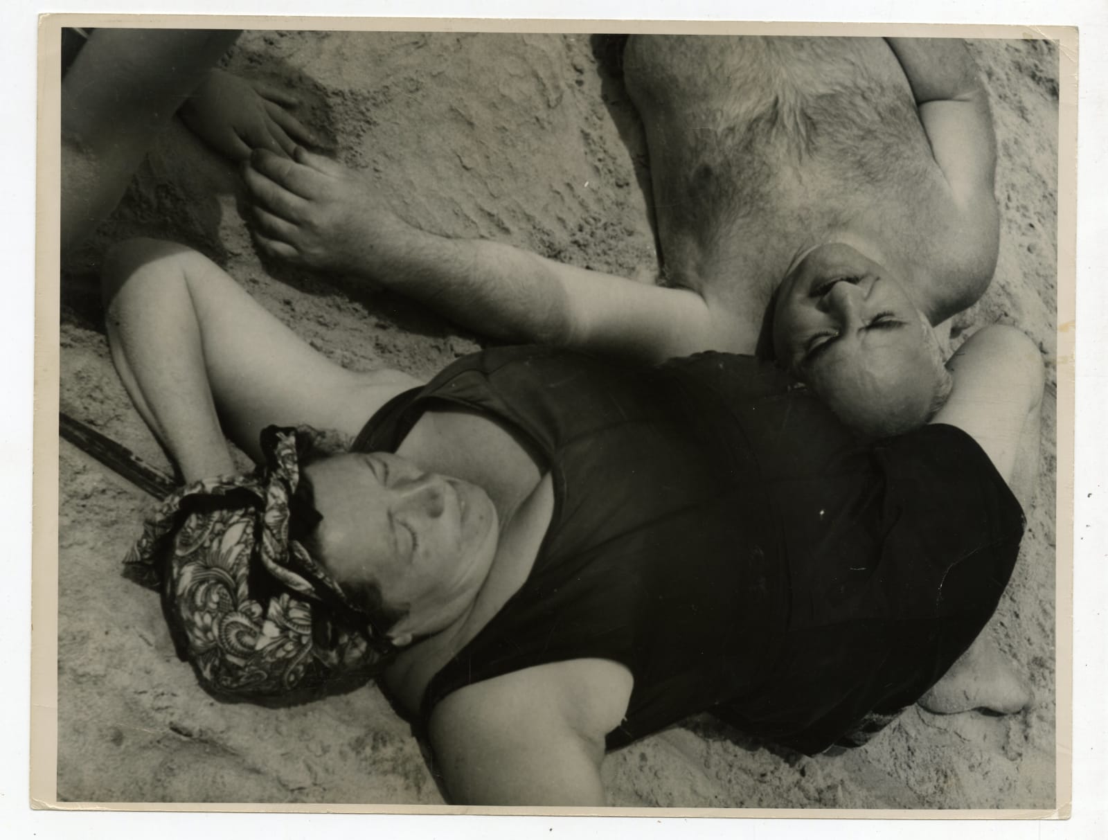 Jean Manzon, Beachgoers Asleep, Coney Island, 1950s
