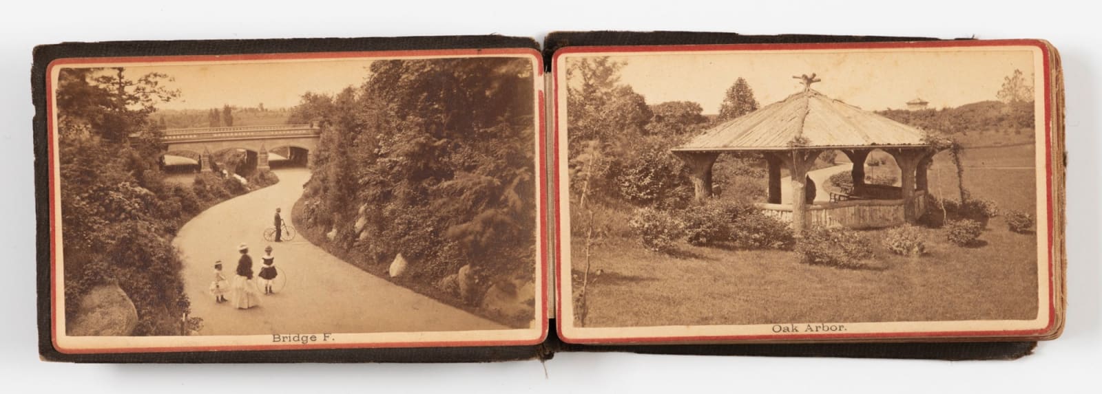 J.W. & J.S. Moulton, An Accordion-Style CDV Album entitled "Prospect Park Through the Camera", 1870s