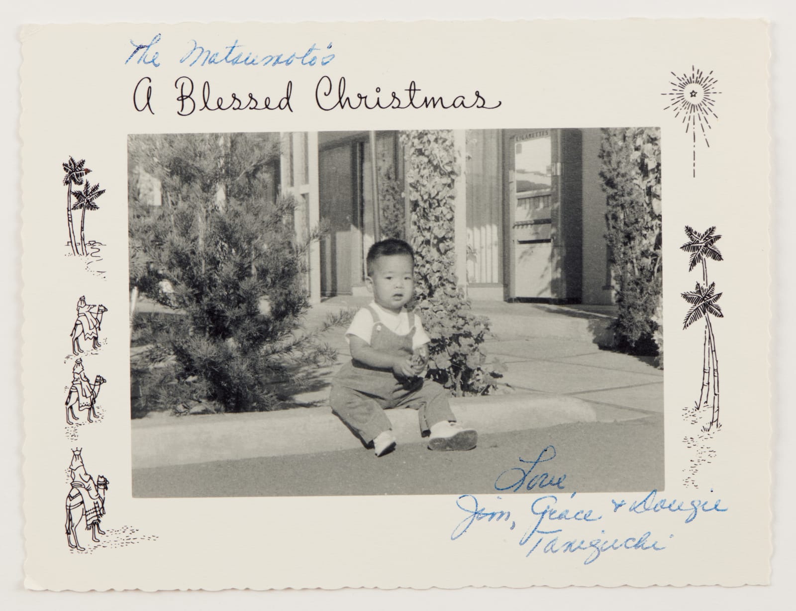 [Christmas Cards], Collection of holiday greetings from Japanese American families, 1950s-60s