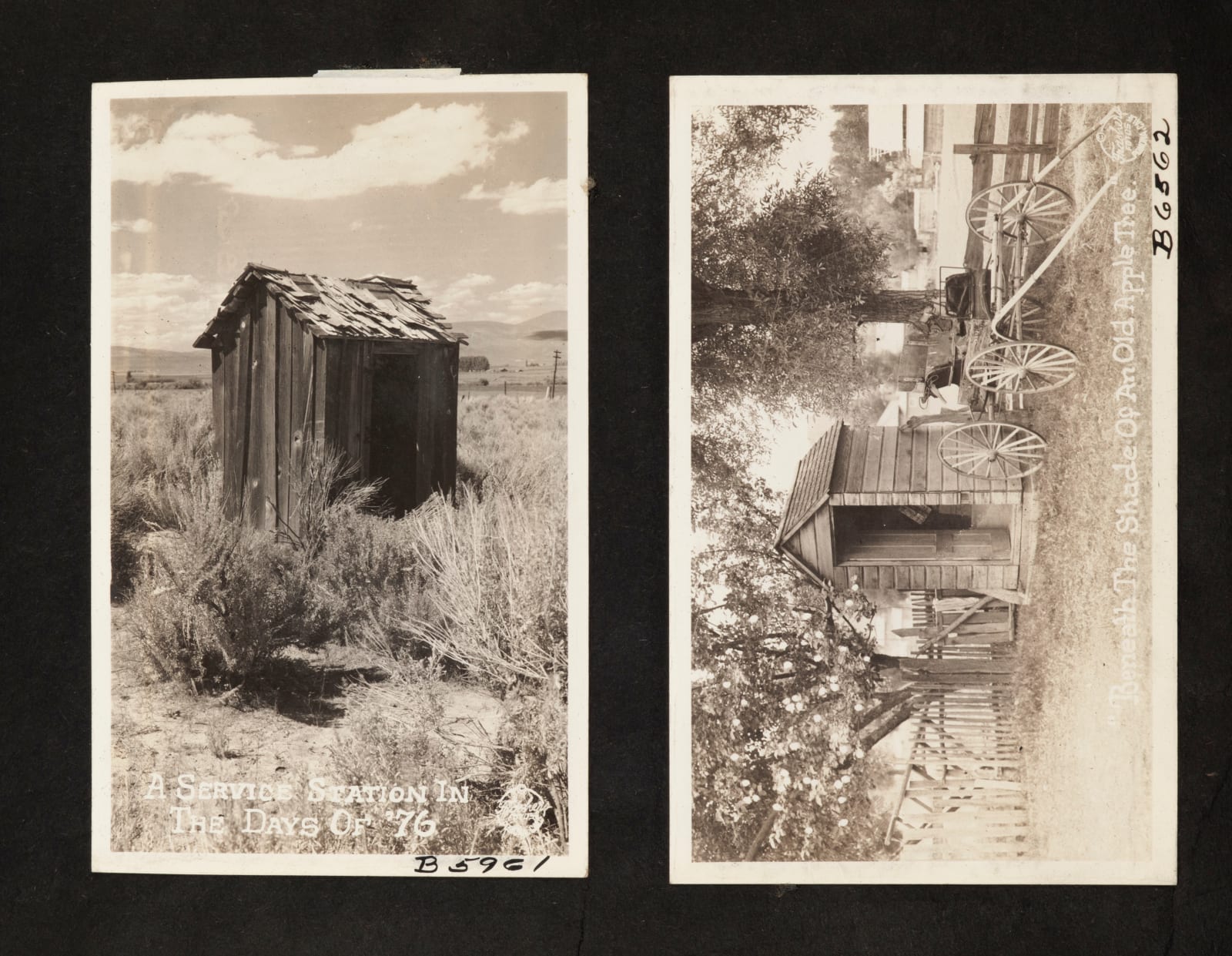 Burton Frasher, Massive Sample Album with Hundreds of Real Photo Postcards of Nevada and Eastern California, 1920s-30s