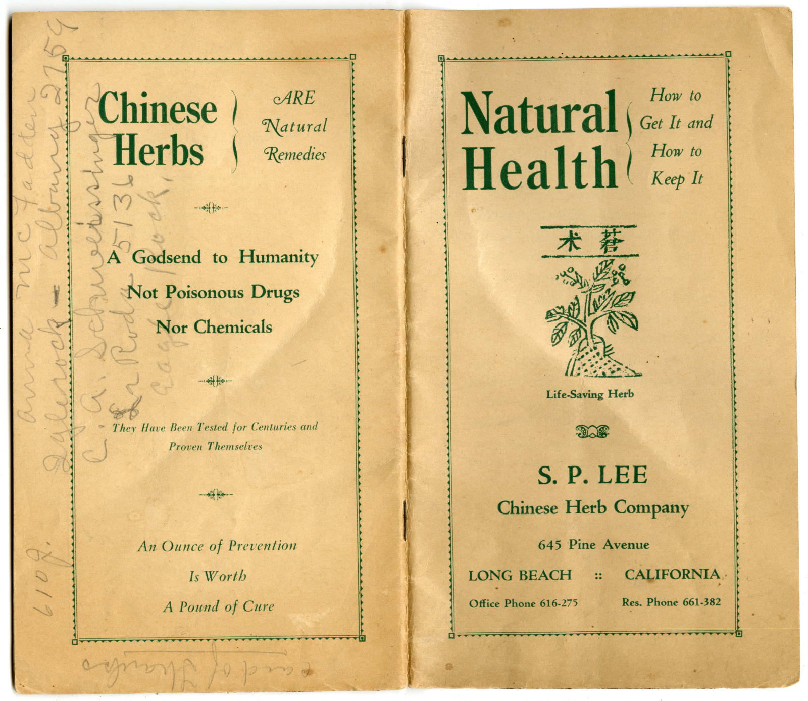 [S.P. Lee], Natural Health { How to Get It and How to Keep It, 1920s