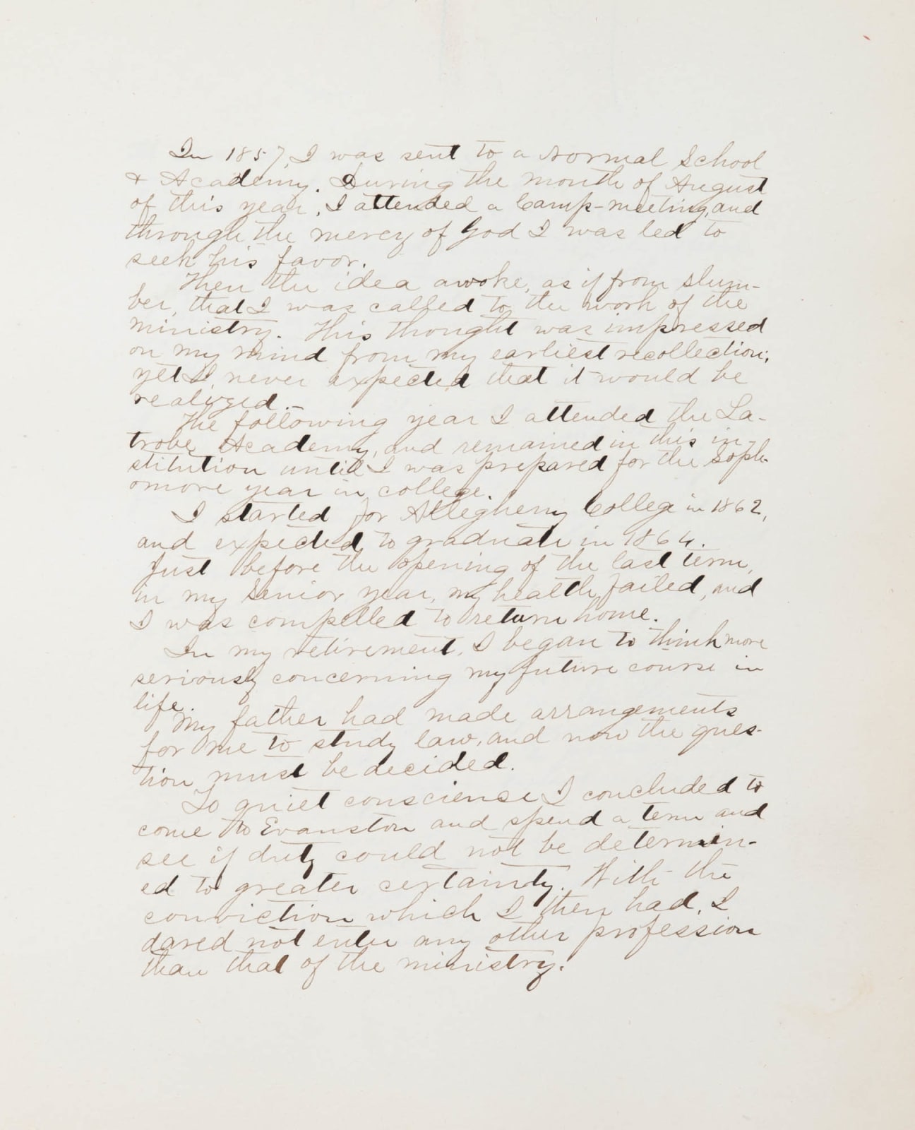 [Garrett Biblical Institute], Photographically-Illustrated Yearbook with Manuscript Biographies, 1867