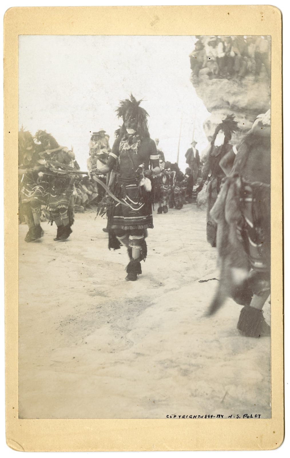 Horace S. Poley, Three Cabinet Card Photographs of Hopi Ceremonies, Arizona, 1890