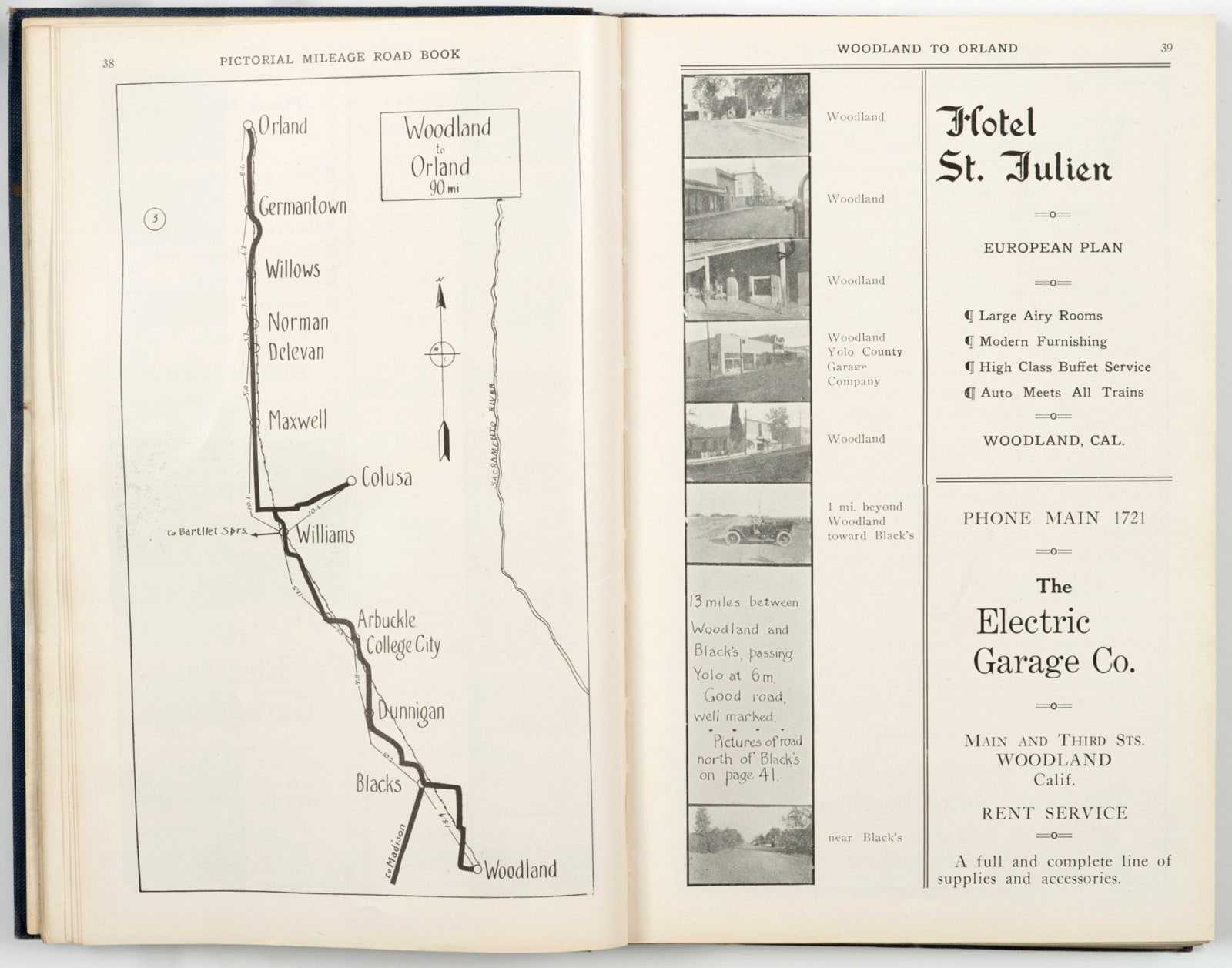Philip S. Cole, Pictorial Mileage Road Book: California Edition, 1915