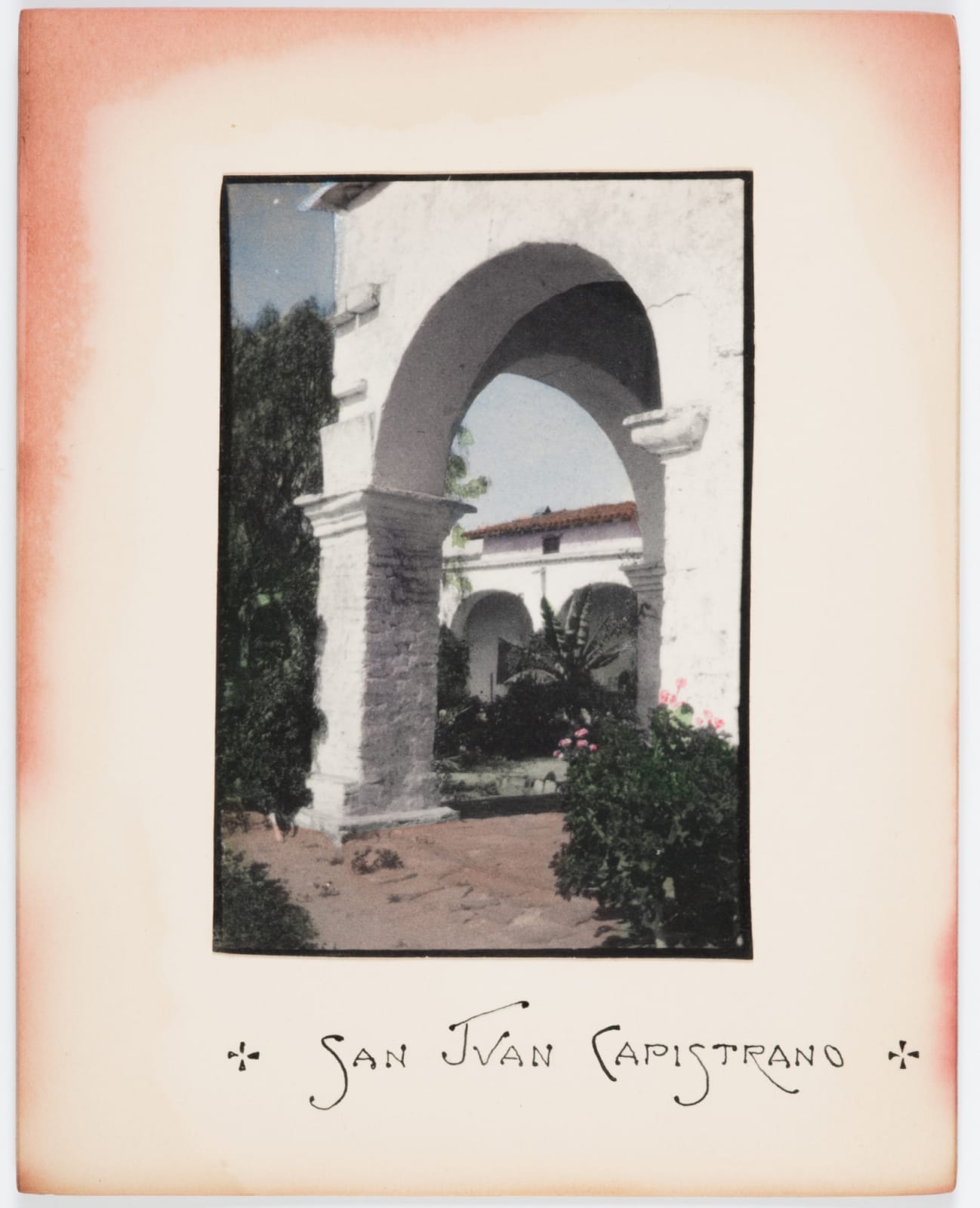 [California Missions], Delicately Hand-Colored Views of San Gabriel, Capistrano, San Louis Rey, and Elsewhere, 1910s