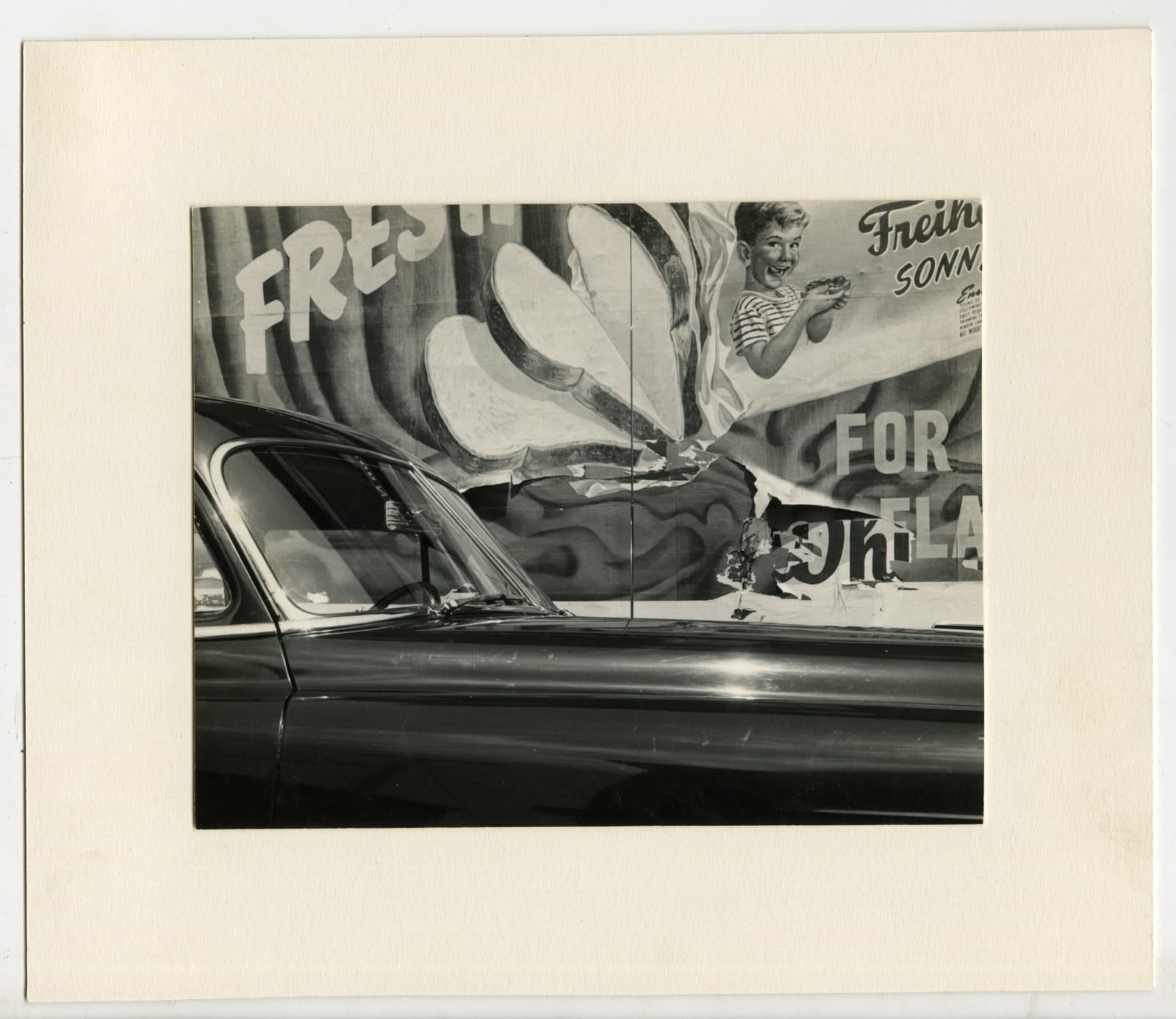 Lew Parrella, Car and Billboard, 1950s