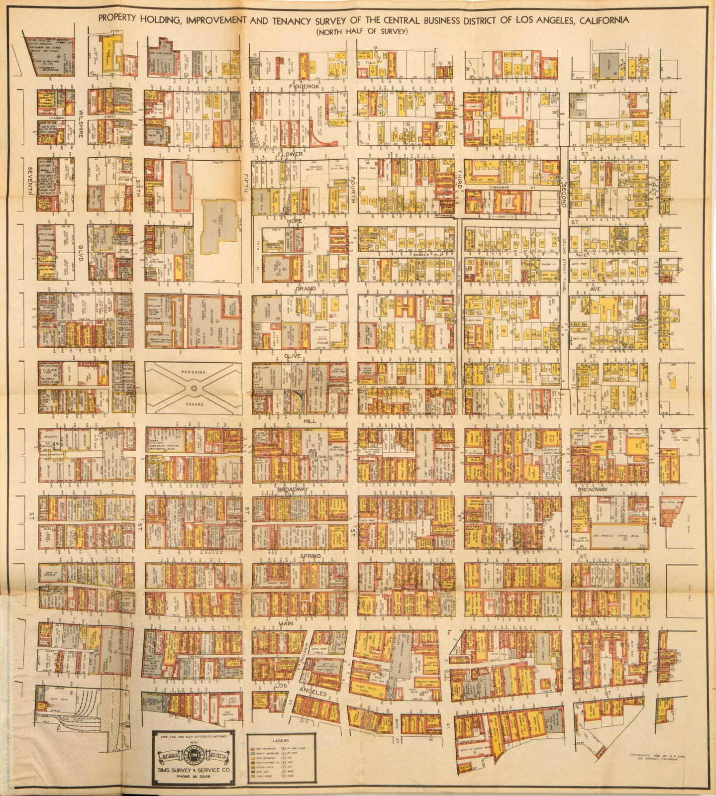 H. K. Sims, Atlas of Los Angeles Real Estate Compiled by "Sims Survey and Service Co.", 1935-36