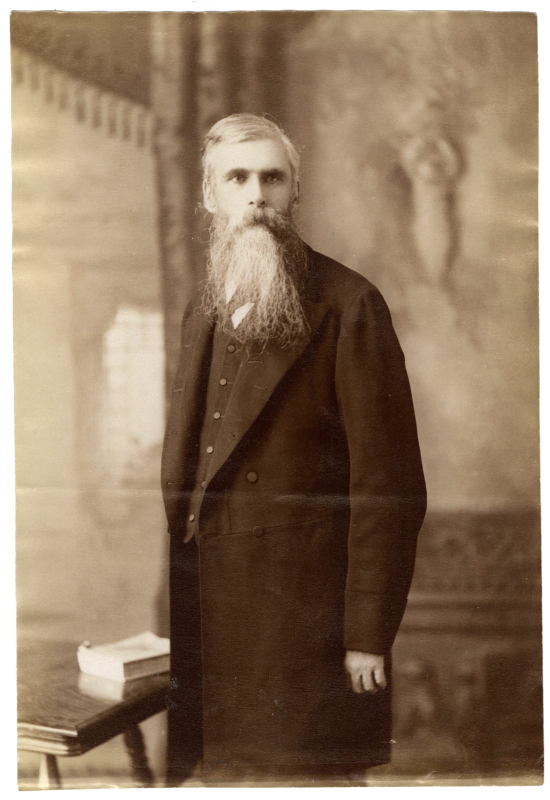 [Thomas Lake Harris], Group of Portraits of the Minister, Poet and Utopian Commune Leader in Santa Rosa, CA, 1870s-80s