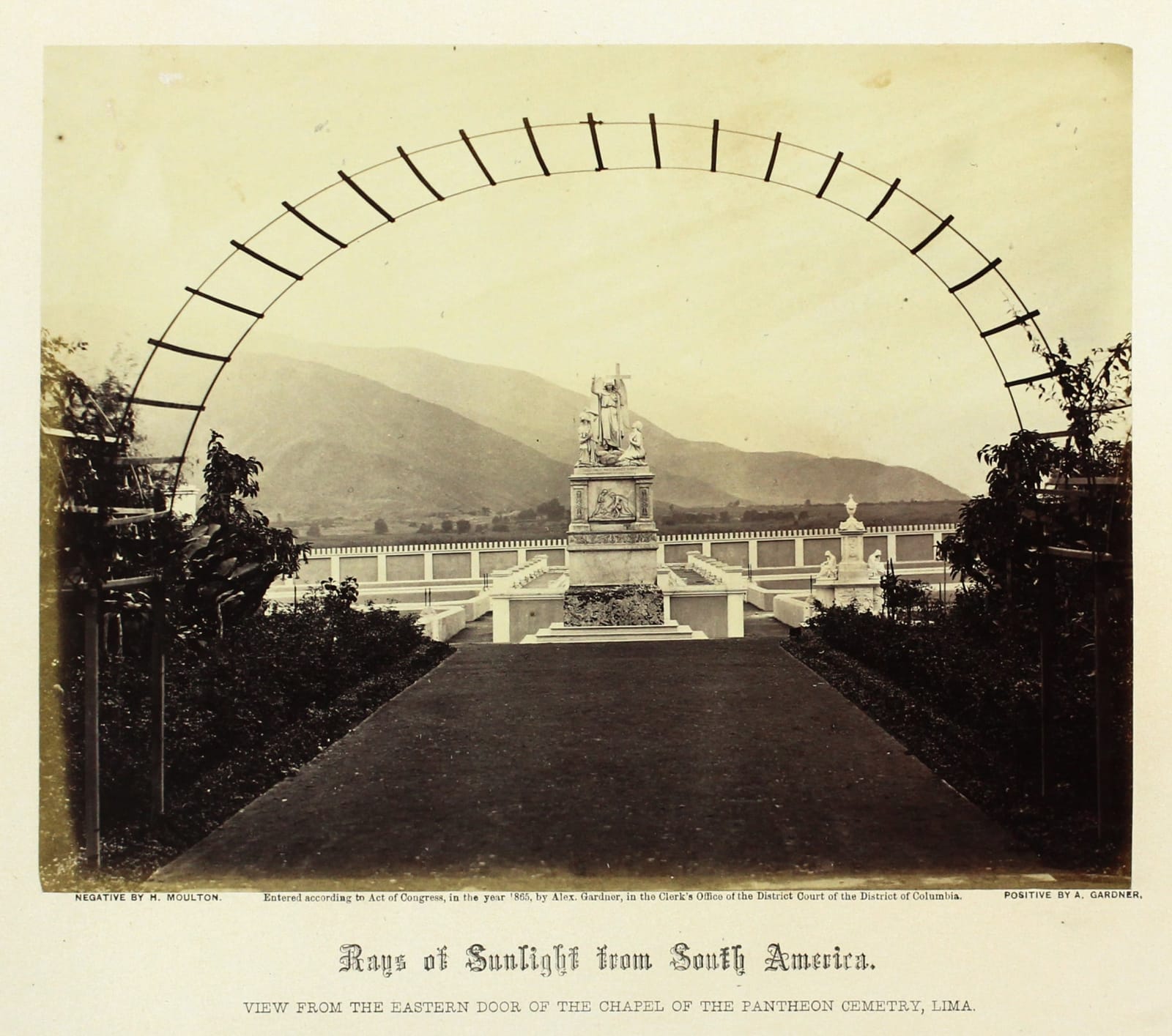 Alexander Gardner & Henry De Witt Moulton, Rays of Sunlight from South America, 1865