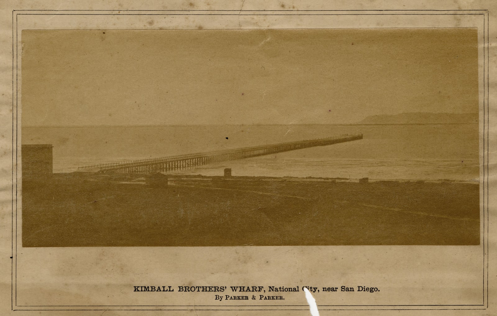 C. P. Fessenden / Parker & Parker, Photographic Segment from an Early Business Directory Published by The San Diego Daily Union, 1874