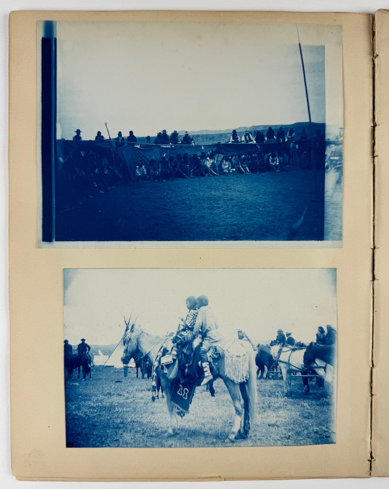 [Montana], Rich Collection of Cyanotypes Showing Scenes Along the Little Bighorn River and Elsewhere, 1890s