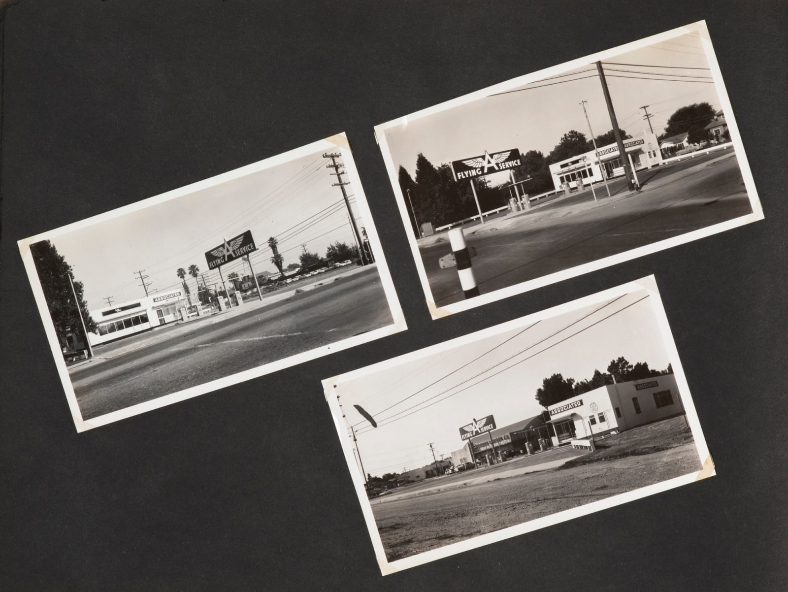 [Associated Oil Company], Album showing the development of "Flying A" Gas Stations from San Jose to Los Angeles, 1948-57