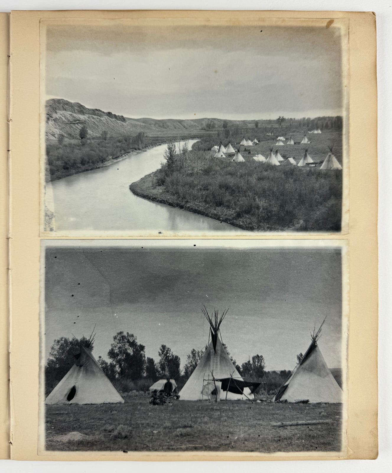 [Montana], Rich Collection of Cyanotypes Showing Scenes Along the Little Bighorn River and Elsewhere, 1890s