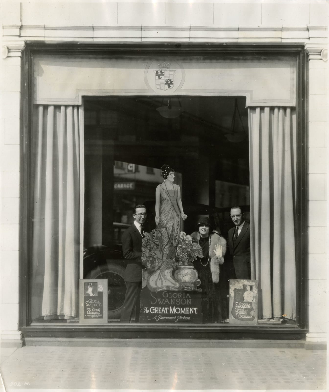 [Outdoor Advertising], Photographic Array of Unique Publicity Methods for a Variety of Silent Films, 1920s