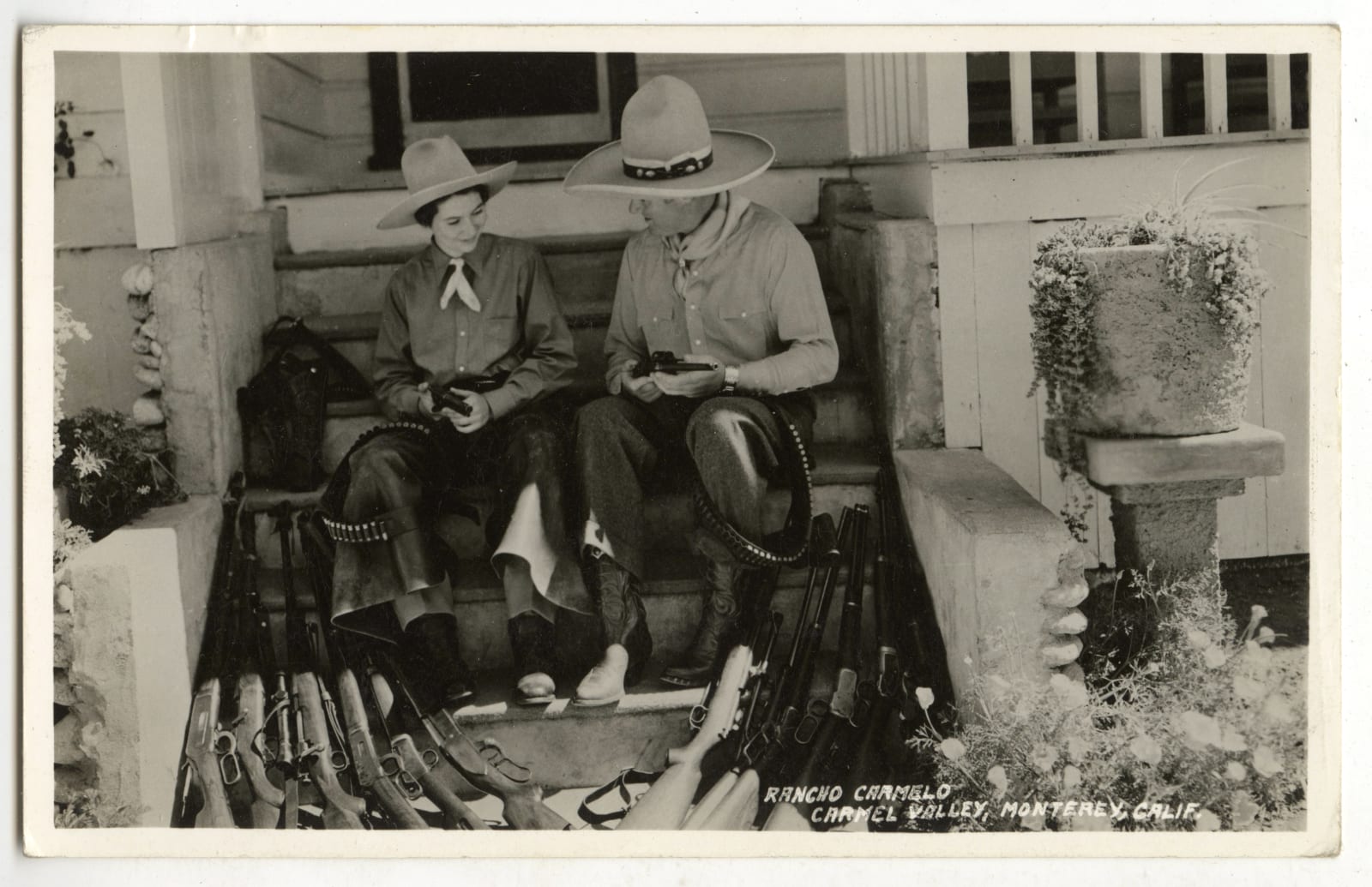 [Rancho Carmelo], Real Photo Postcards of California's First Dude Ranch, Located Outside of Monterey, 1920s