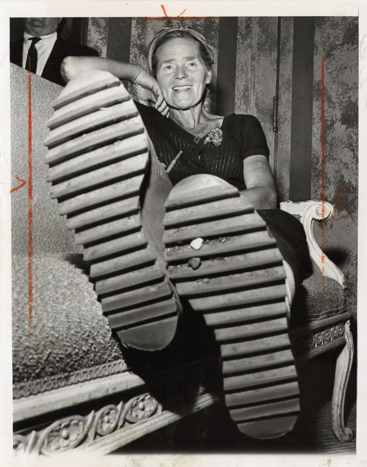 [Barbara Moore], Collection of Photographs of the Radical Walker and Vegetarian Activist Traversing Across the Country, 1940s-60s