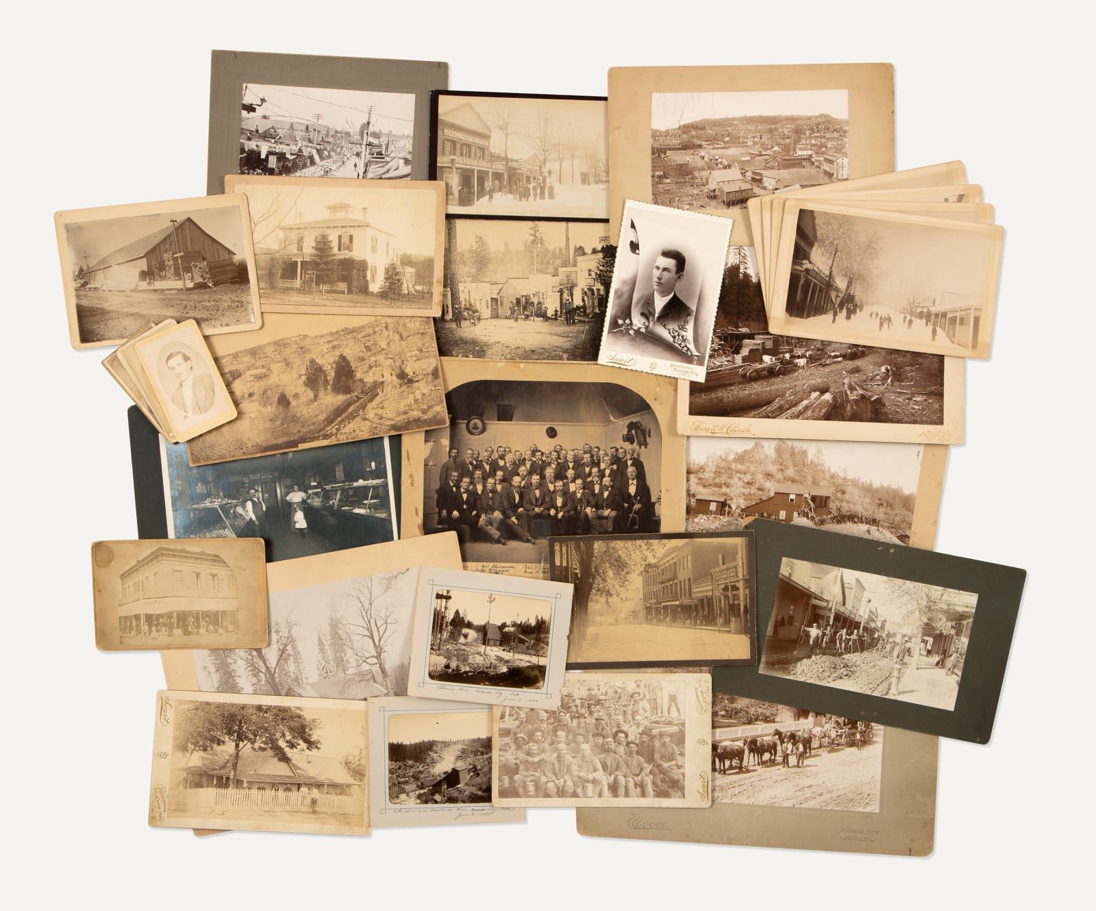 [Nevada County, California], Substantial and Important Collection of 19th and Early 20th-Century Photos of Nevada City, Grass Valley, and other Mining Towns, 1860s-1920s