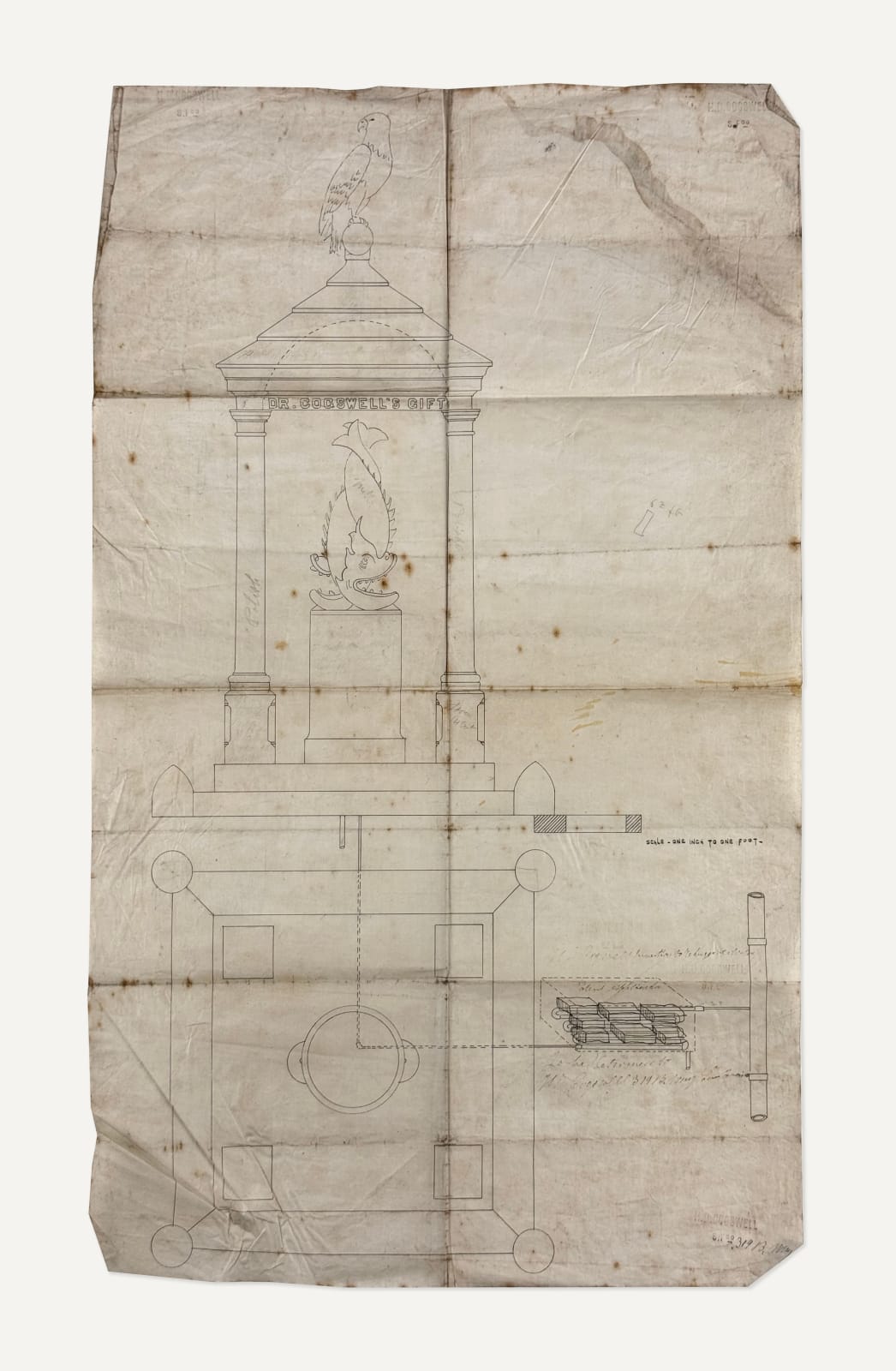 [Henry D. Cogswell], Archive of Photographs, Drawings, Manuscripts and Printed Matter Related to an Eccentric Californian Philanthropist, 1870s-90s