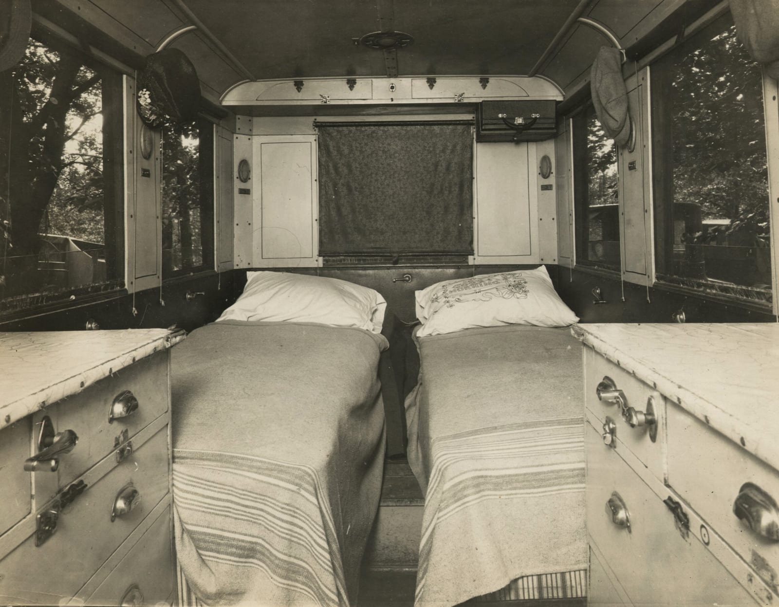 [Auto-Camping], Trailer Interior, c. 1920