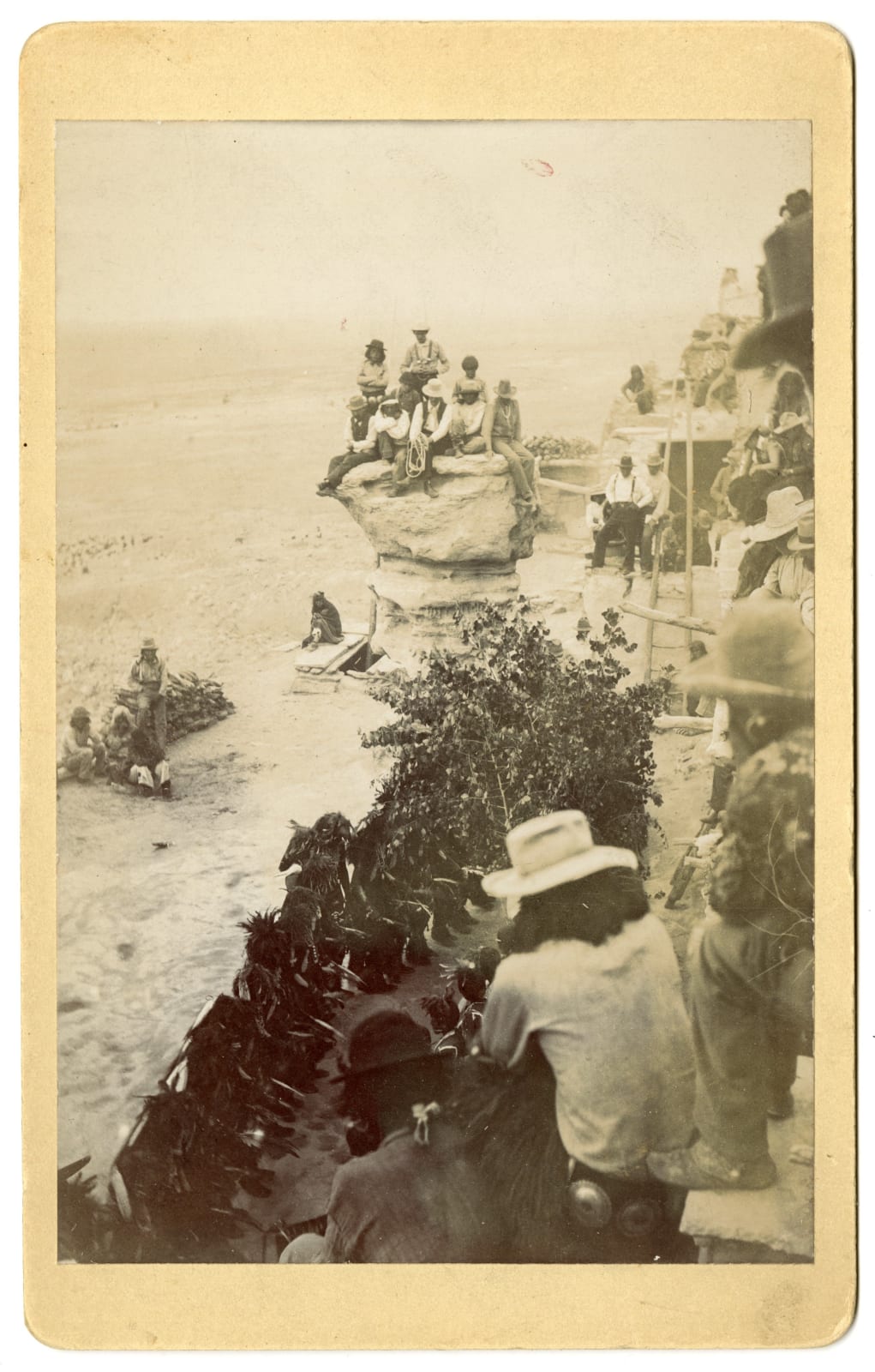 Horace S. Poley, Three Cabinet Card Photographs of Hopi Ceremonies, Arizona, 1890