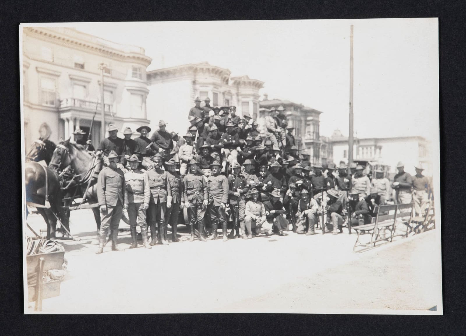 [Gen. Henry G. Mathewson], Photo Album Showing the California National Guard after the 1906 Earthquake and Elsewhere, 1906-1908