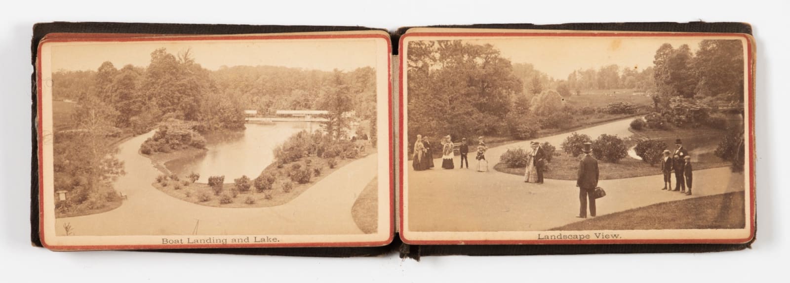J.W. & J.S. Moulton, An Accordion-Style CDV Album entitled "Prospect Park Through the Camera", 1870s