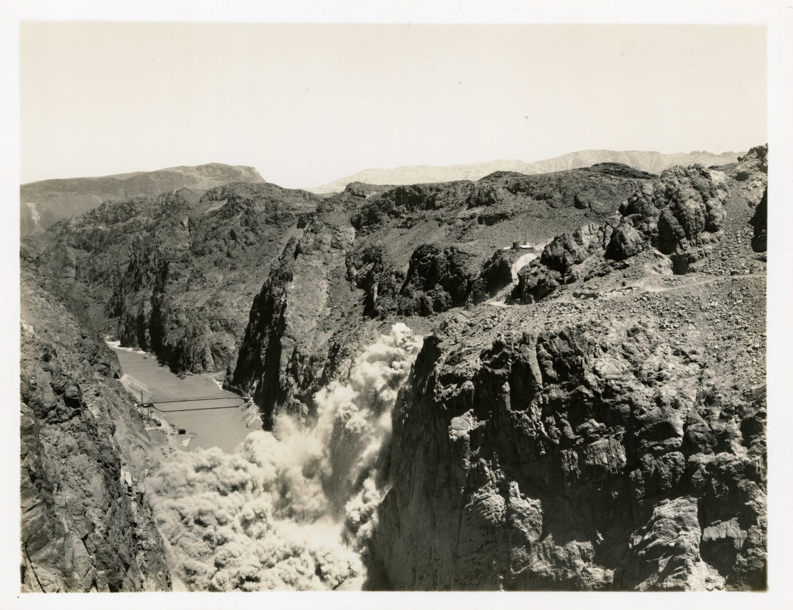 [Hoover Dam], Large Group of Photos Documenting Early Days of Construction, 1932