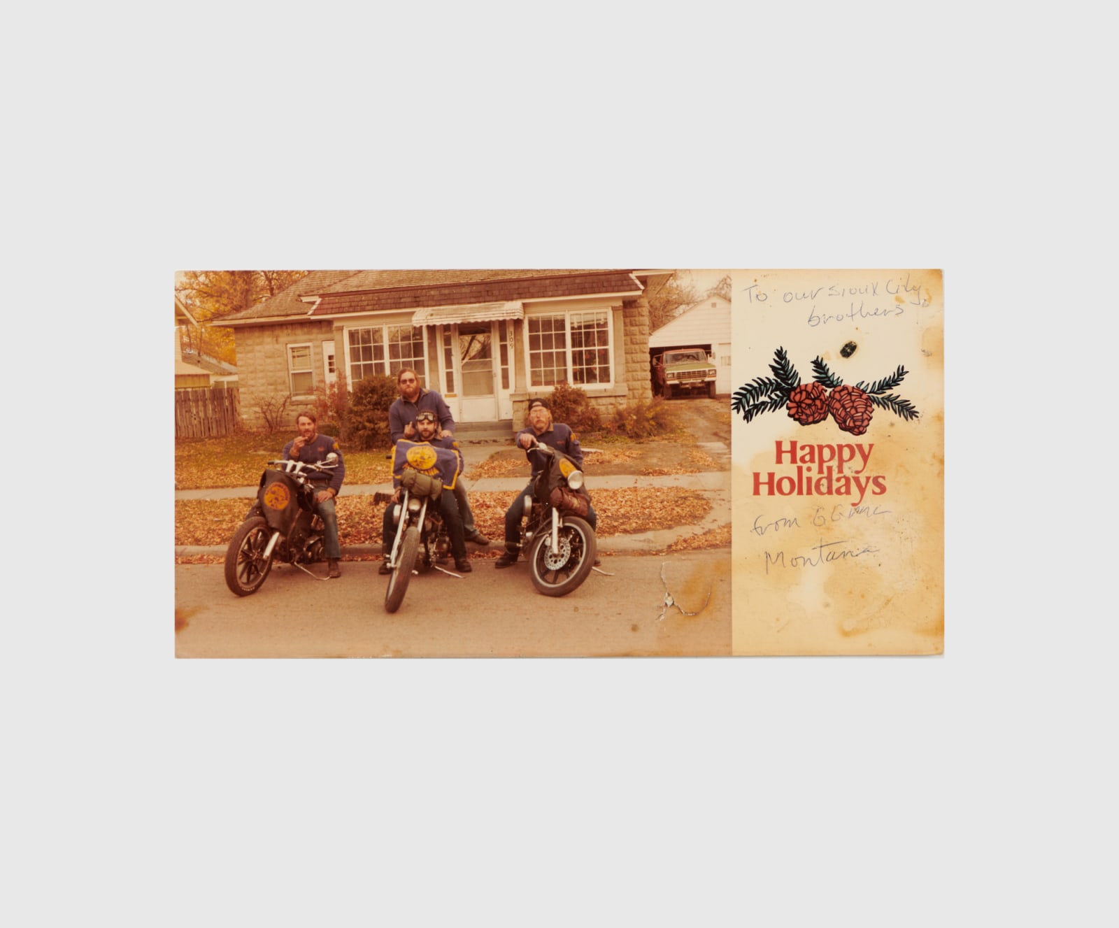 [El Forastero Motorcycle Club], Christmas Cards from an Outlaw M.C., c. 1980