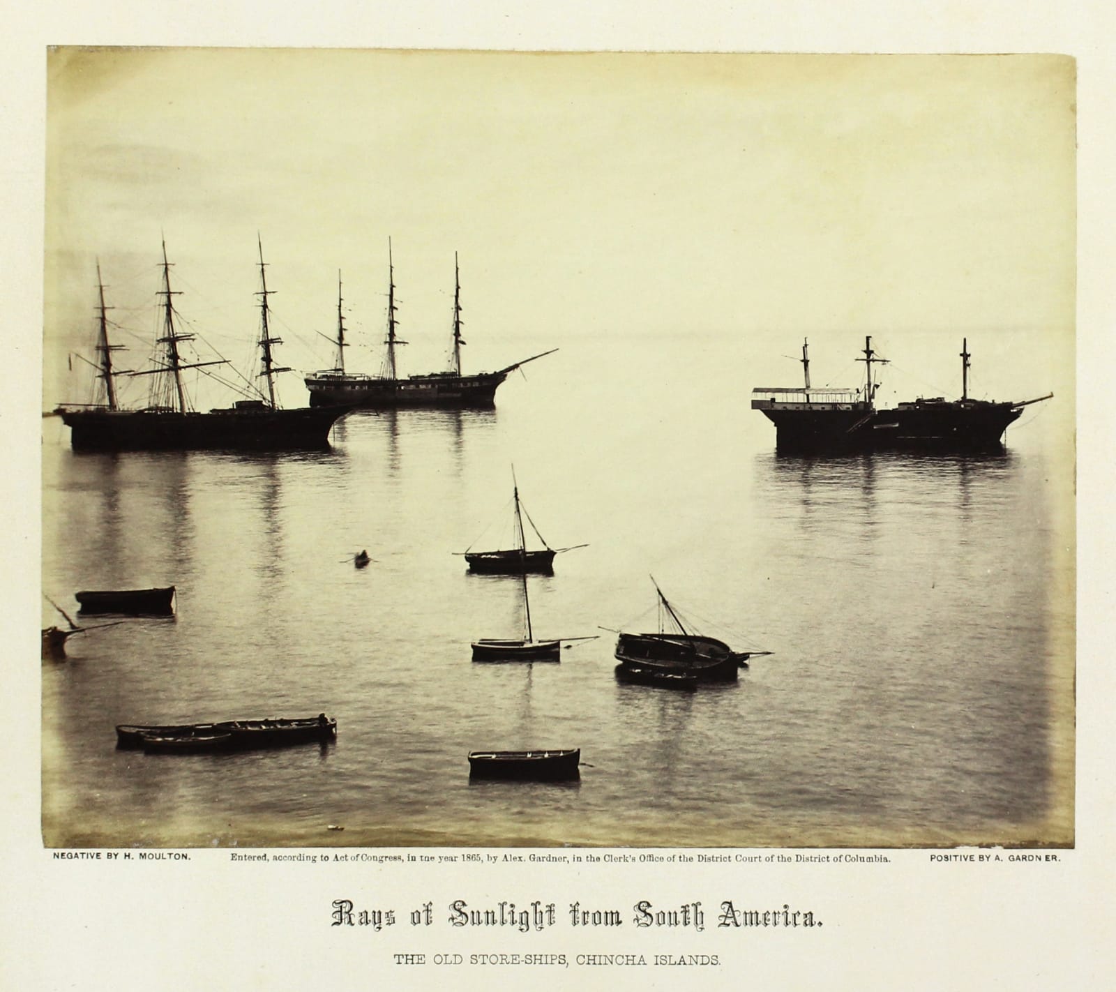 Alexander Gardner & Henry De Witt Moulton, Rays of Sunlight from South America, 1865