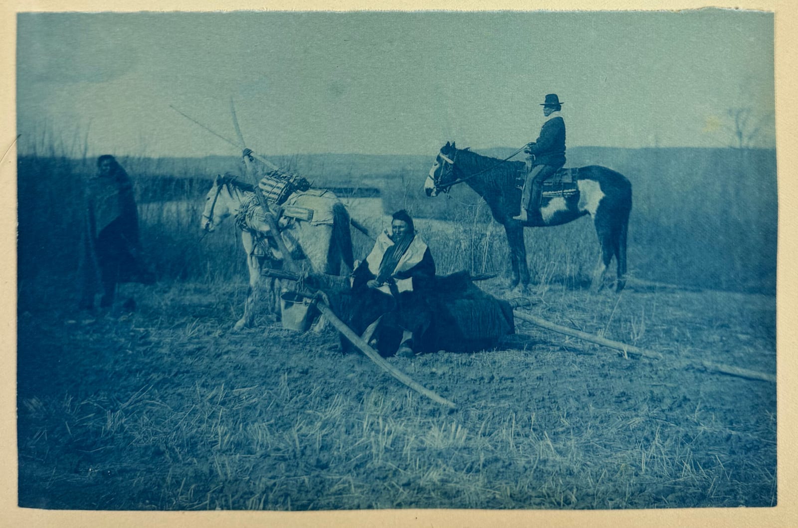 [Montana], Rich Collection of Cyanotypes Showing Scenes Along the Little Bighorn River and Elsewhere, 1890s