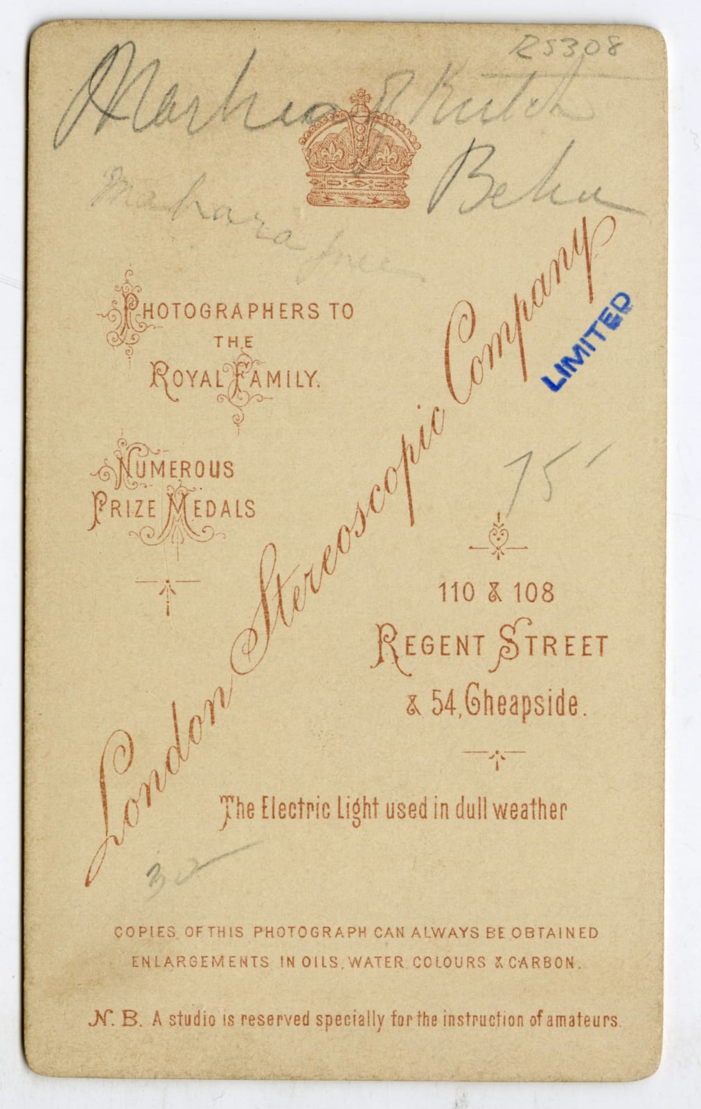 London Stereoscopic Company, Portrait of Maharani Suniti Devi Narayan, c. 1885-87