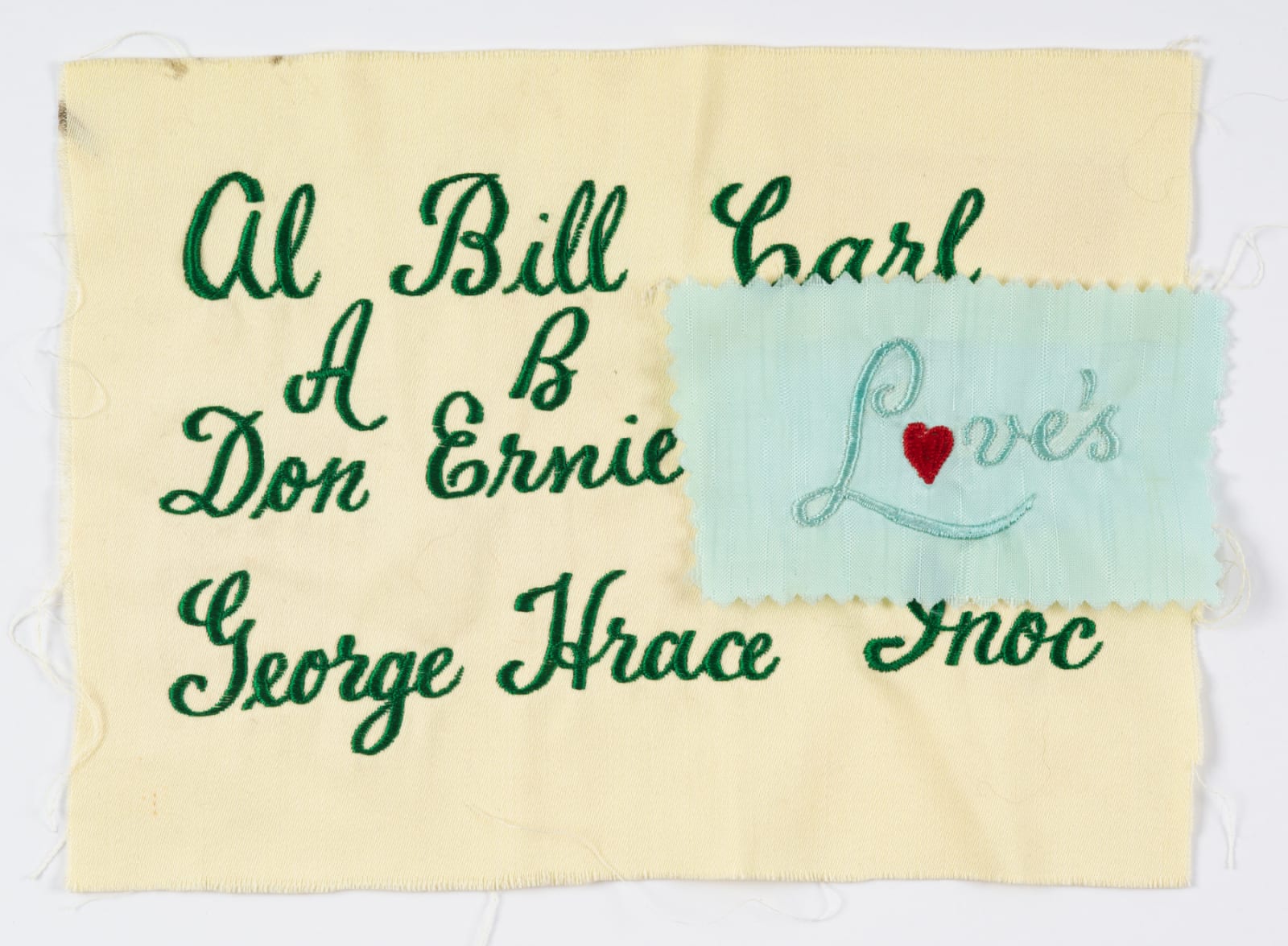 [Valley Uniform Center], Archive of Chain-Stitching Samples from Van Nuys, CA, 1950s