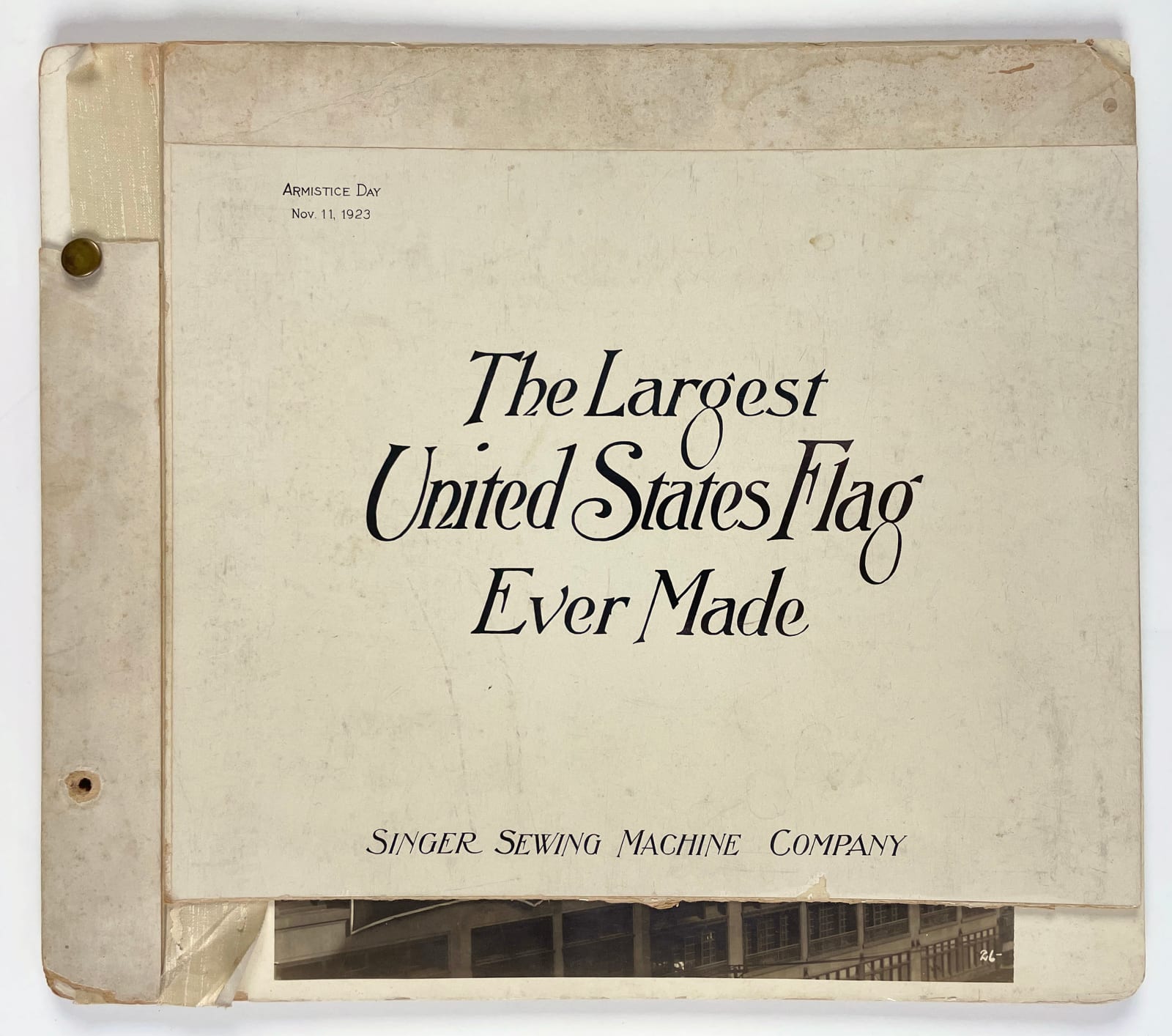 [Singer Sewing Machine Co.], The Largest United States Flag Ever Made, 1923