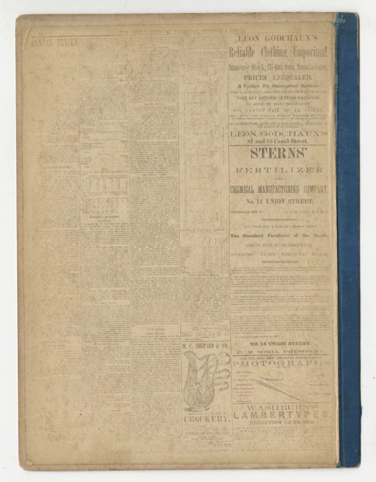 [New Orleans Business & Trade], Photographic Copy of The New Orleans Democrat and Annual Review of Commercial New Orleans, 1880