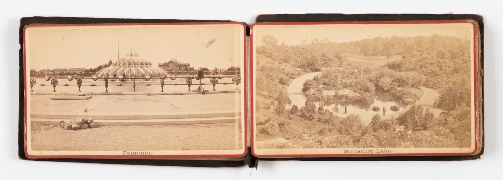 J.W. & J.S. Moulton, An Accordion-Style CDV Album entitled "Prospect Park Through the Camera", 1870s