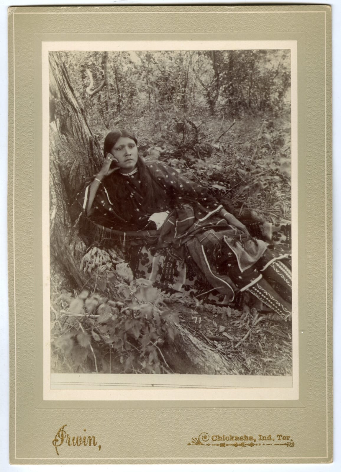 William E. Irwin, Five Cabinet Cards Showing Life in Chicasaw, Indian Territory, 1890s