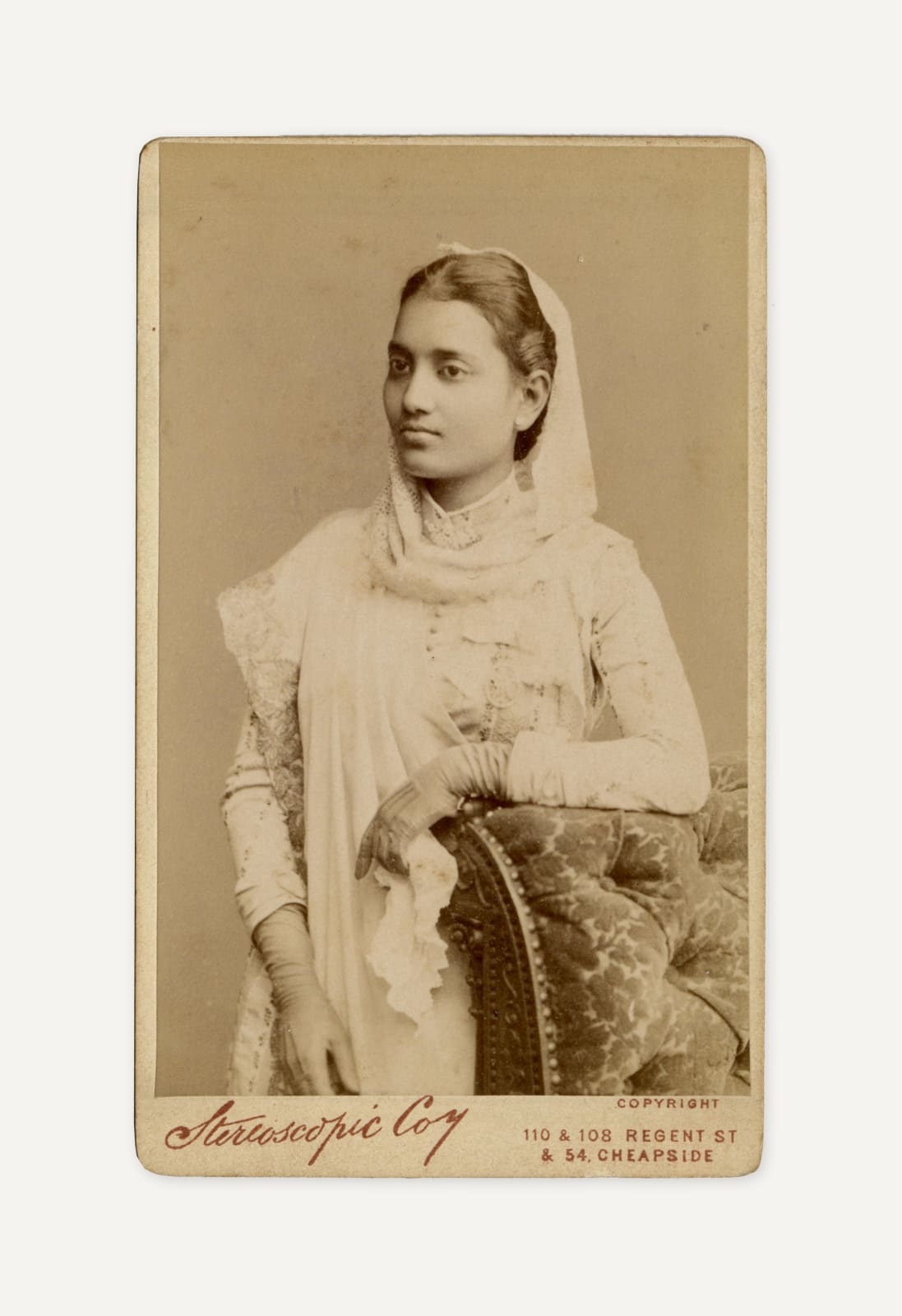 London Stereoscopic Company, Portrait of Maharani Suniti Devi Narayan, c. 1885-87