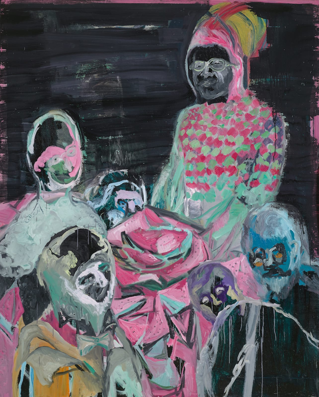 CHANG Ling, Being with People Eating Melons 与吃西瓜的人们, 2016