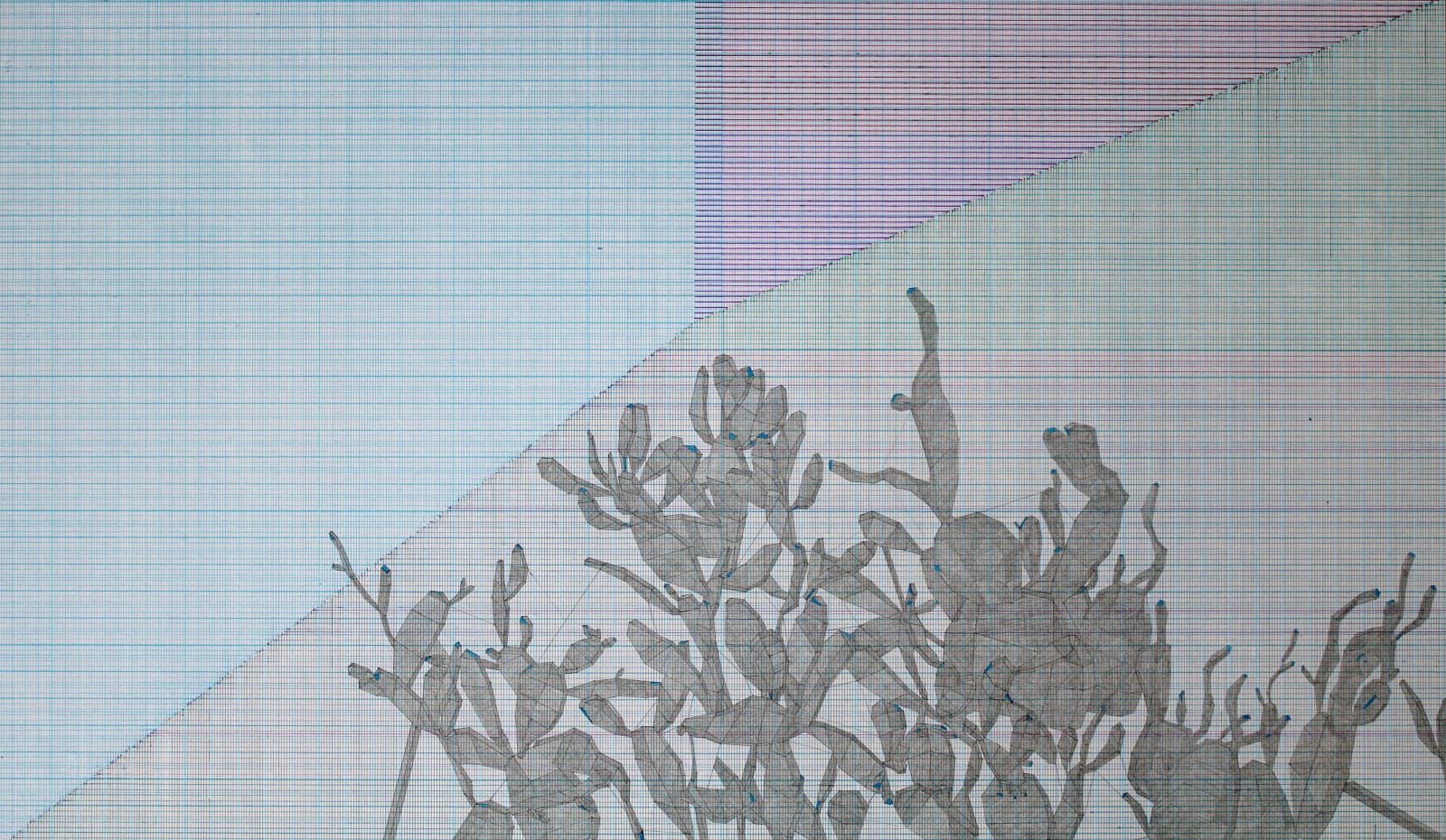 ZHANG Ruyi, Absurd Blue─2 一片荒唐的蓝色─2, 2012