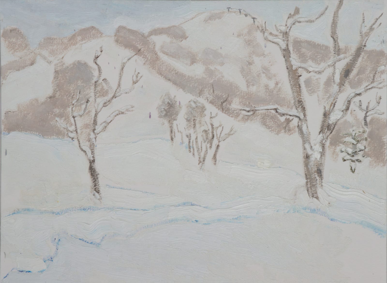 LI Shan, Morning at the Snow Field 雪场的早晨, 2015