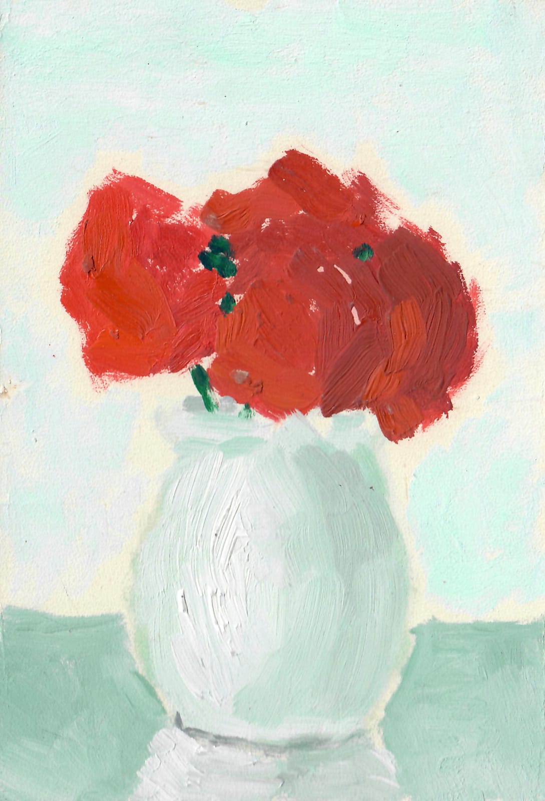 LI Shan, Red Flowers 红花, 1974