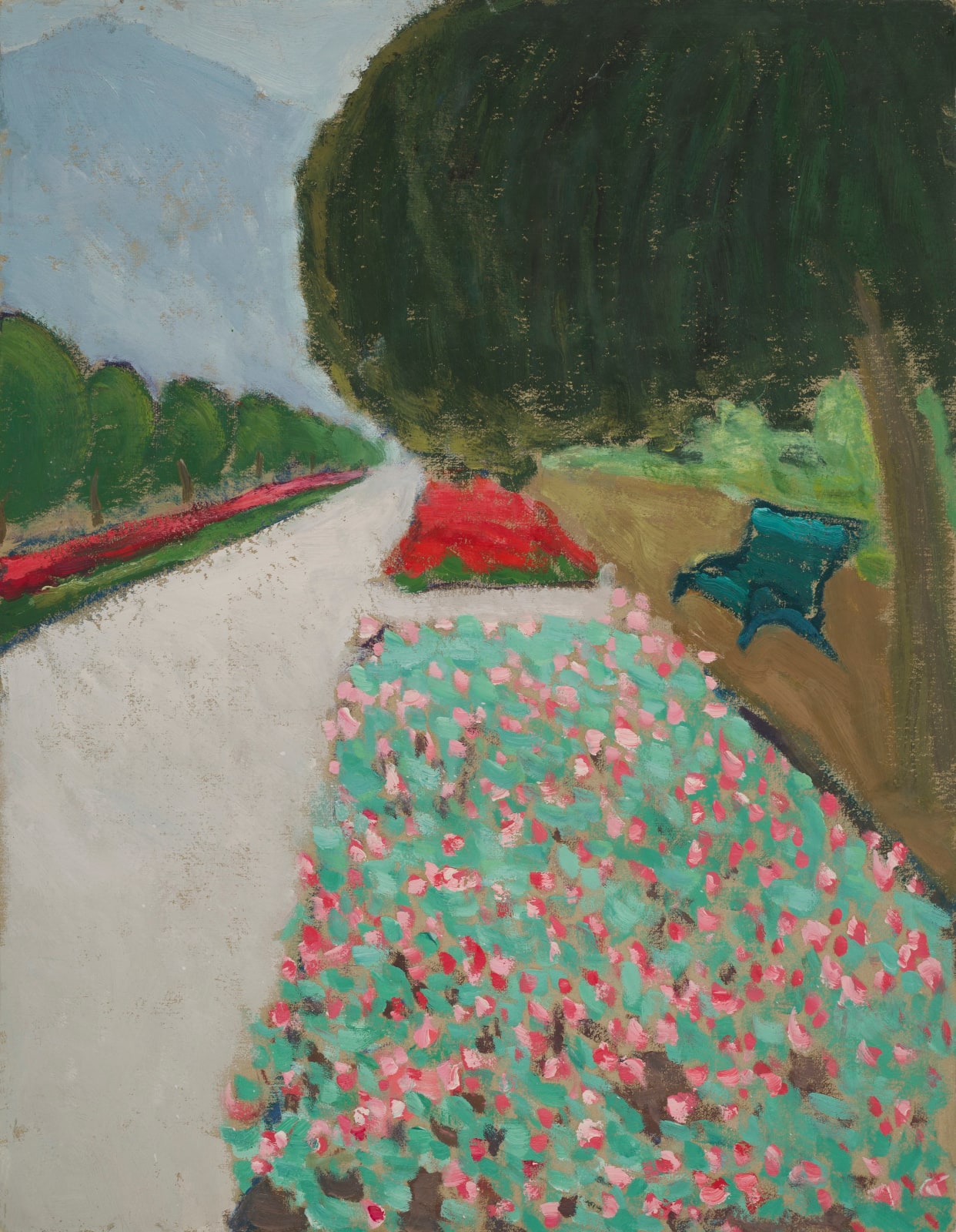 LI Shan, Scarlet Sages Bloom 串红开了, 1970s