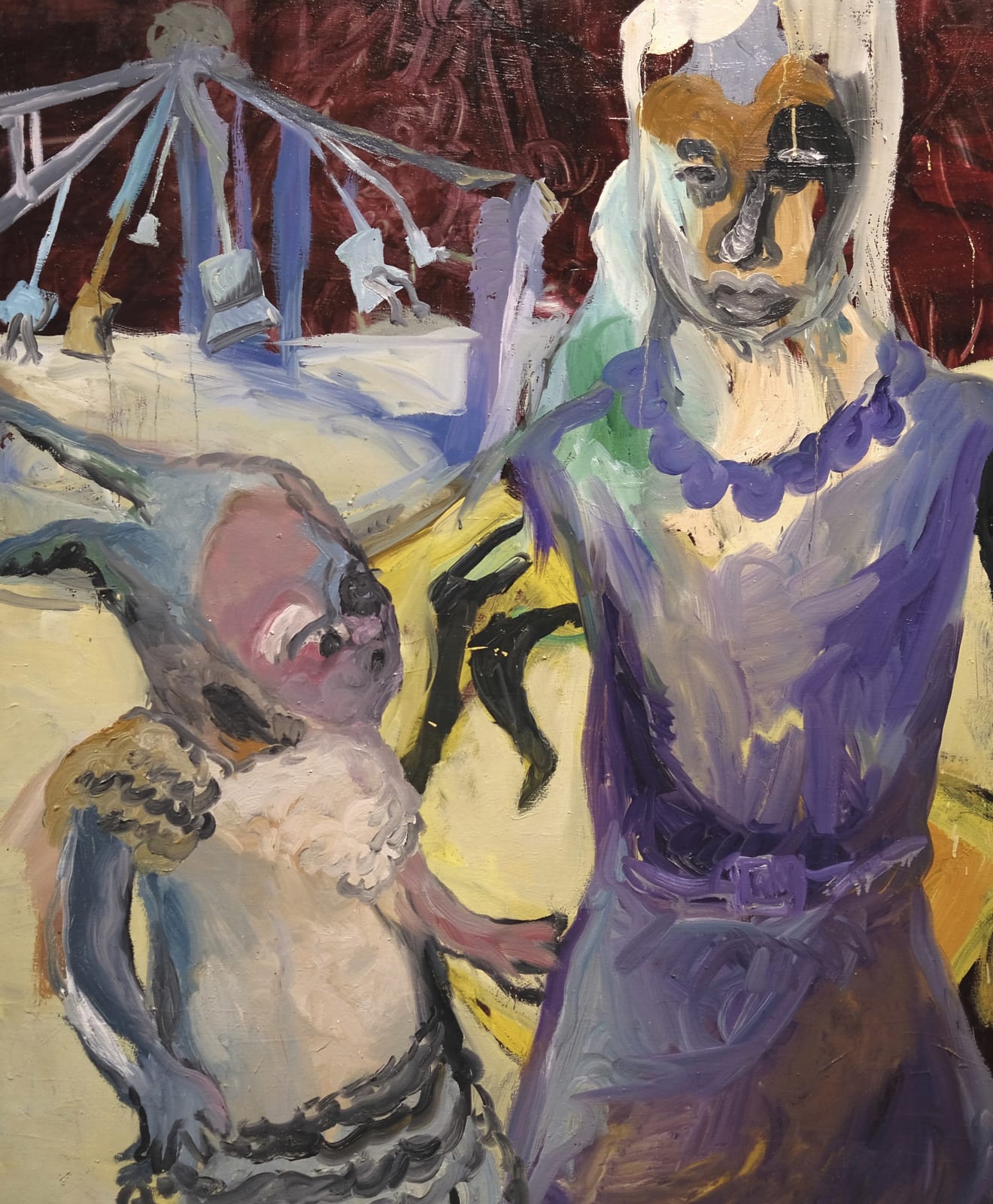 CHANG Ling, Mother and Daughter Visiting a Fairground 妈妈与女儿去游乐园, 2016