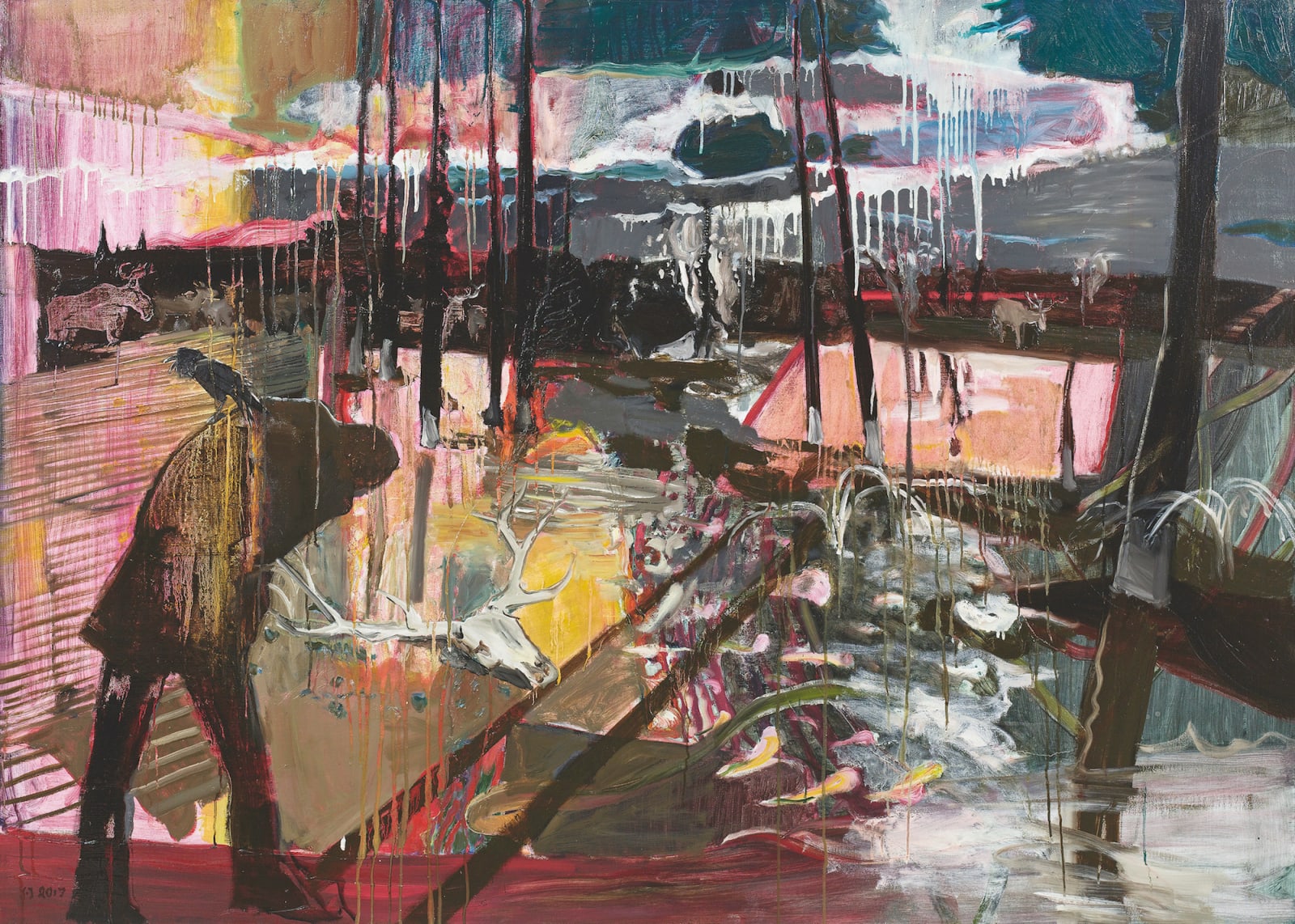 XU Jin, The Last of Sunset 落日将尽, 2017