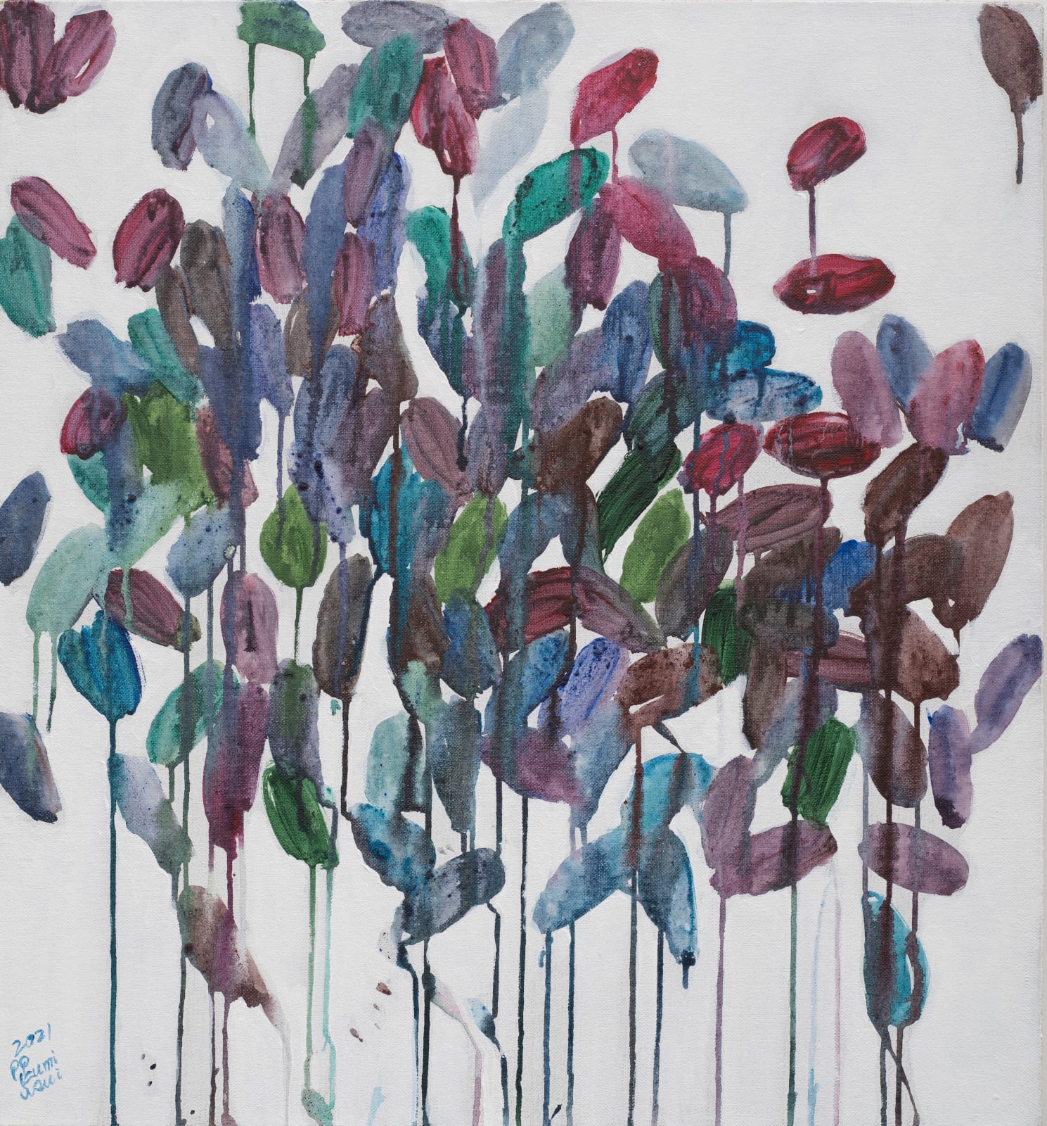 Kumi Usui, Drawing & Drawing(on canvas) 2021 #18 埋头画画(布面)2021 #18, 2021
