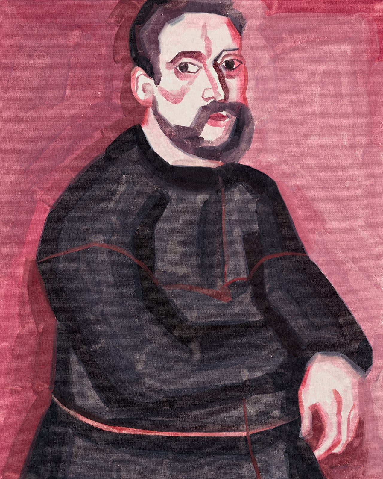 HU Zi, Michelangelo (after Daniele) 摹达尼埃尔的米开朗基罗, 2019