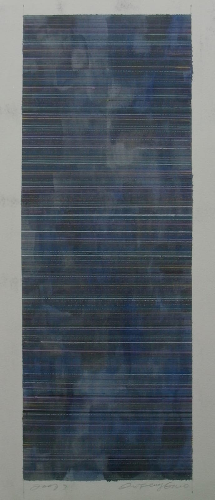 QU Fengguo, World 2007,Blue 2007世界(蓝）, 2007
